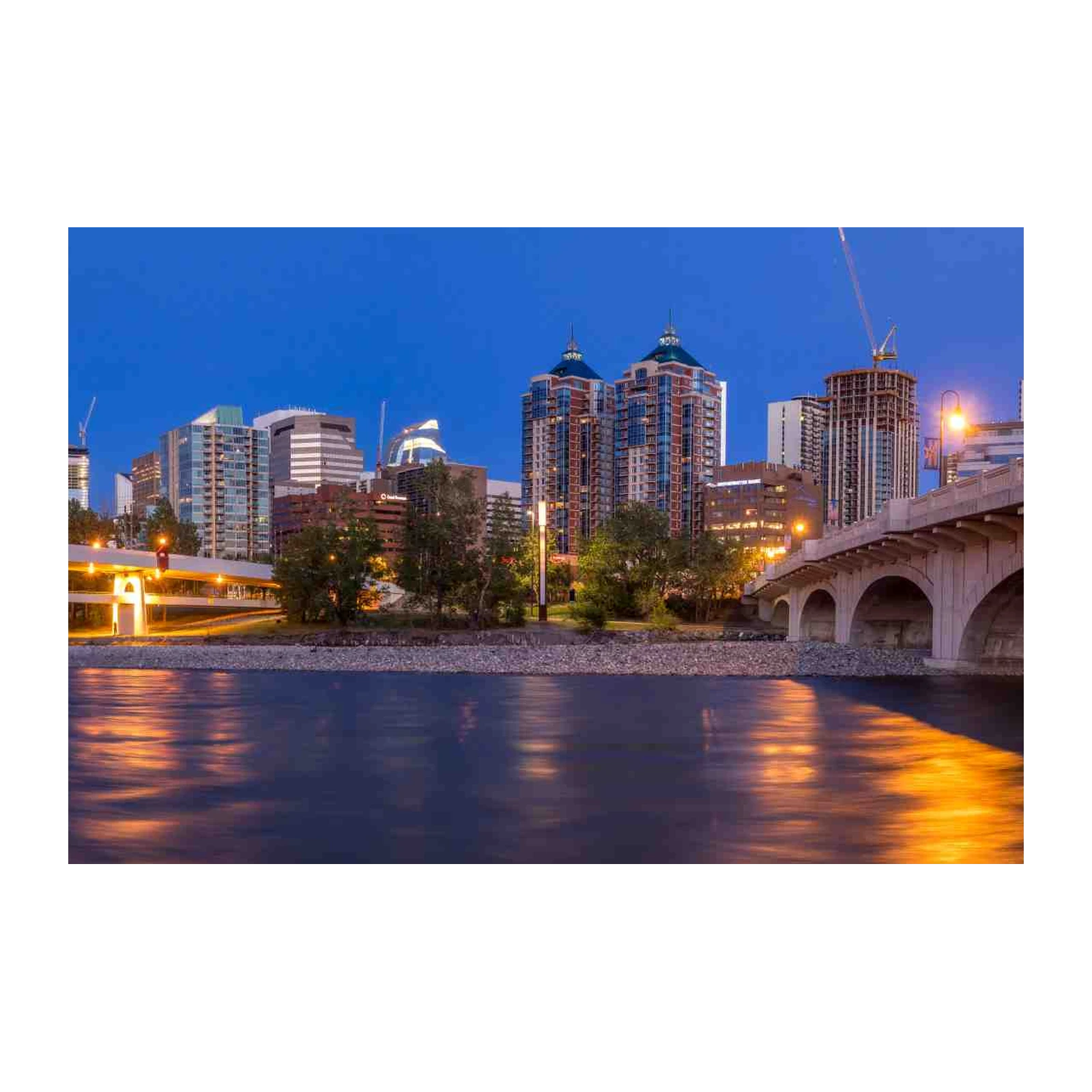 Cityscape Reflections Wall Art