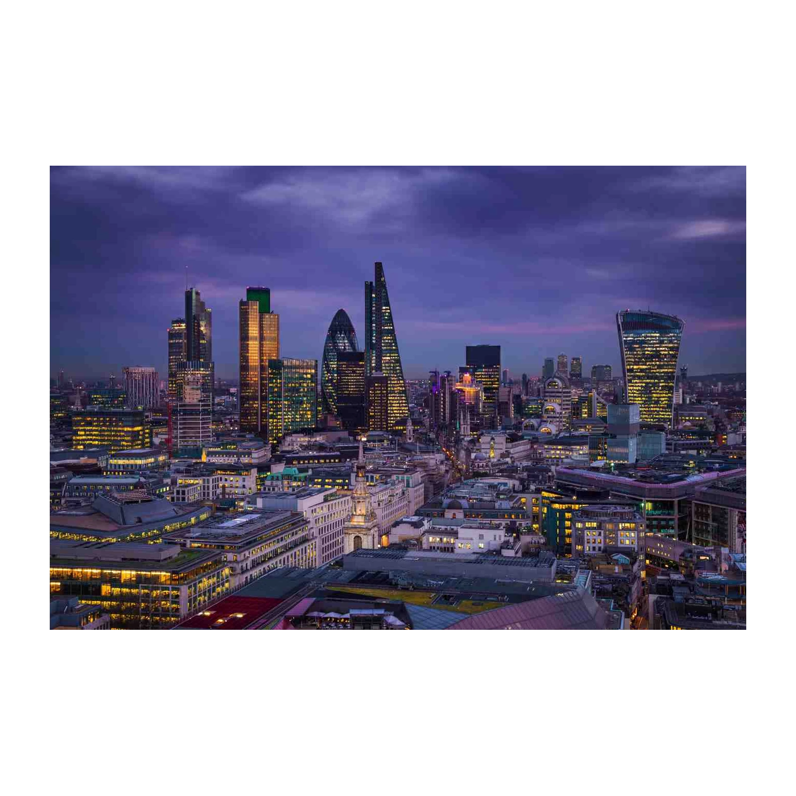 London Cityscape Dusk Wall Art