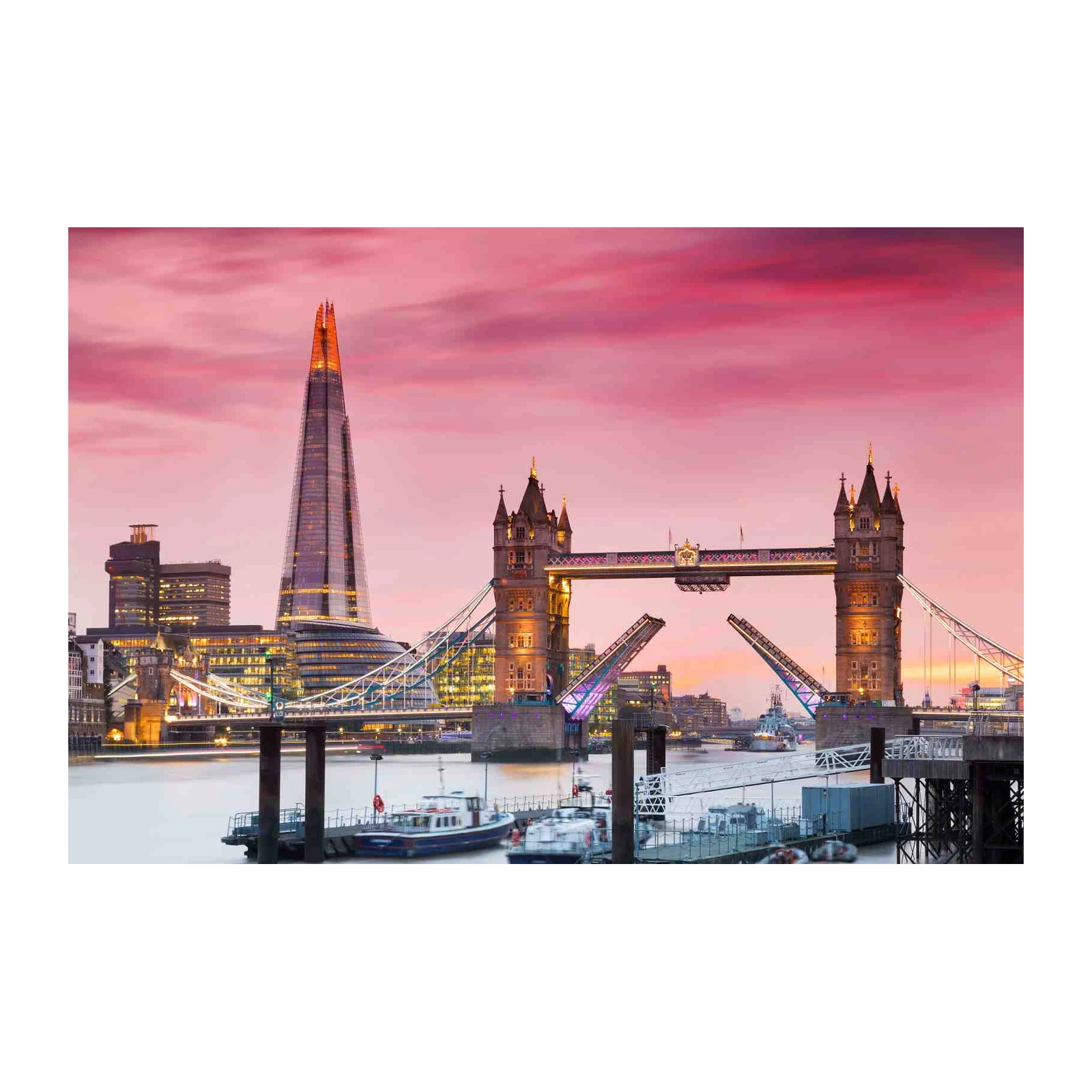 Iconic London Tower Bridge Sunset Wall Art