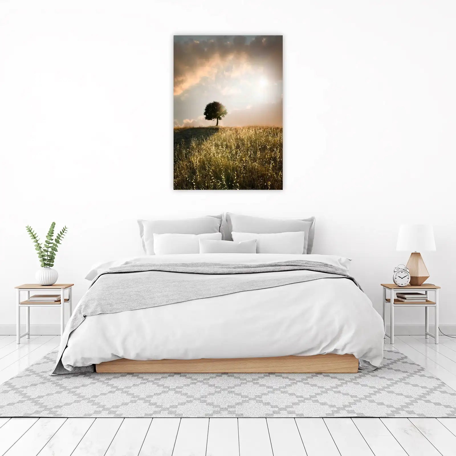 Golden Hour Solitude Tree Wall Art