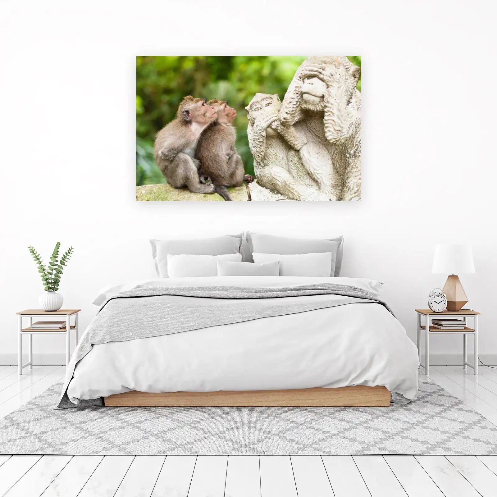 Three Wise Monkeys Nature Wall Art