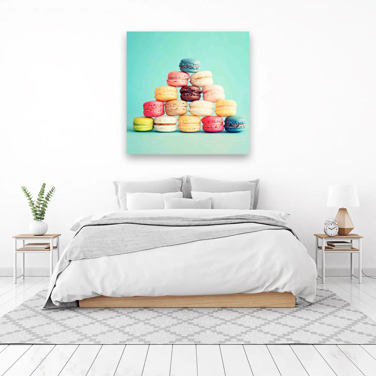 Vibrant Macaron Tower Wall Art