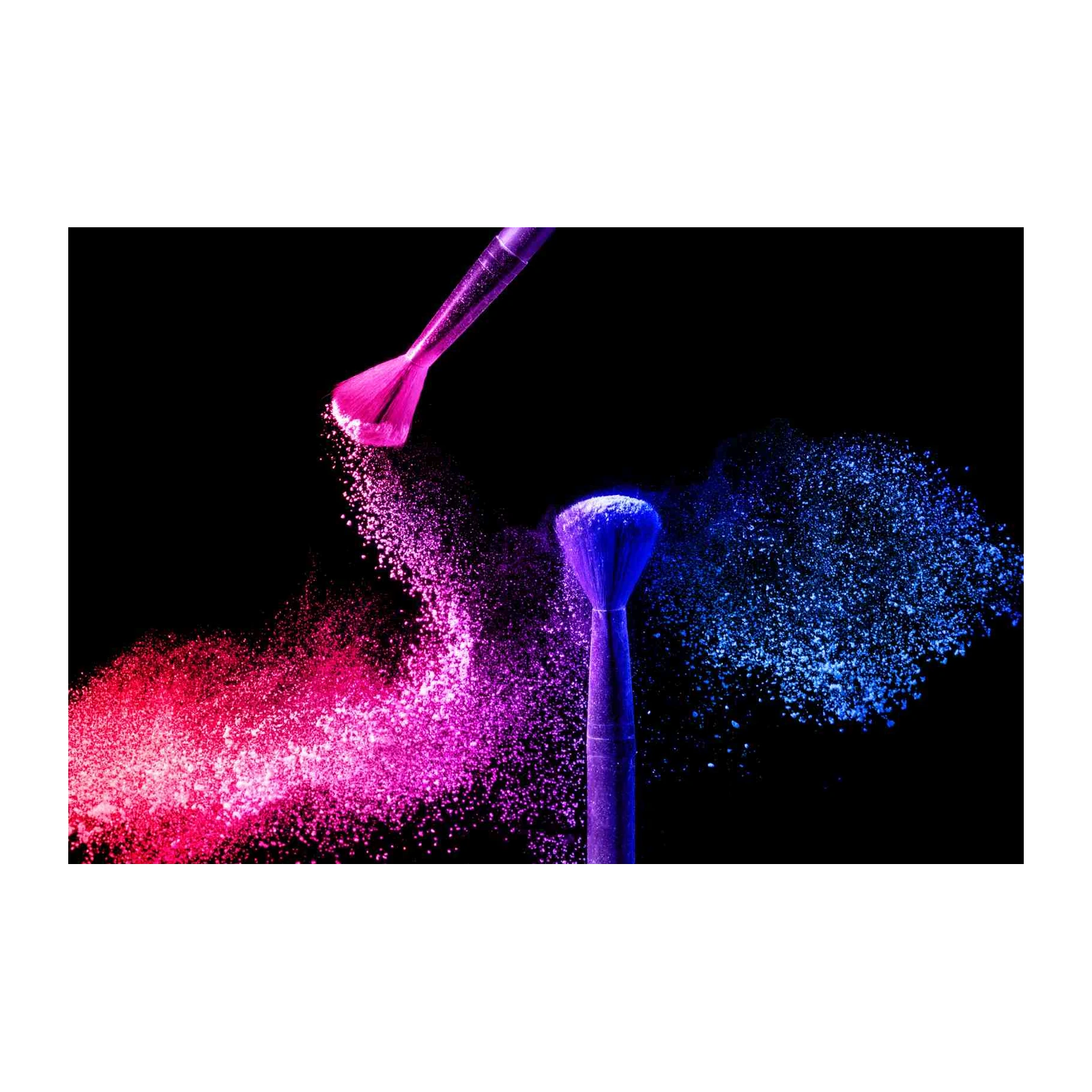 Vibrant Makeup Powder Burst Wall Art