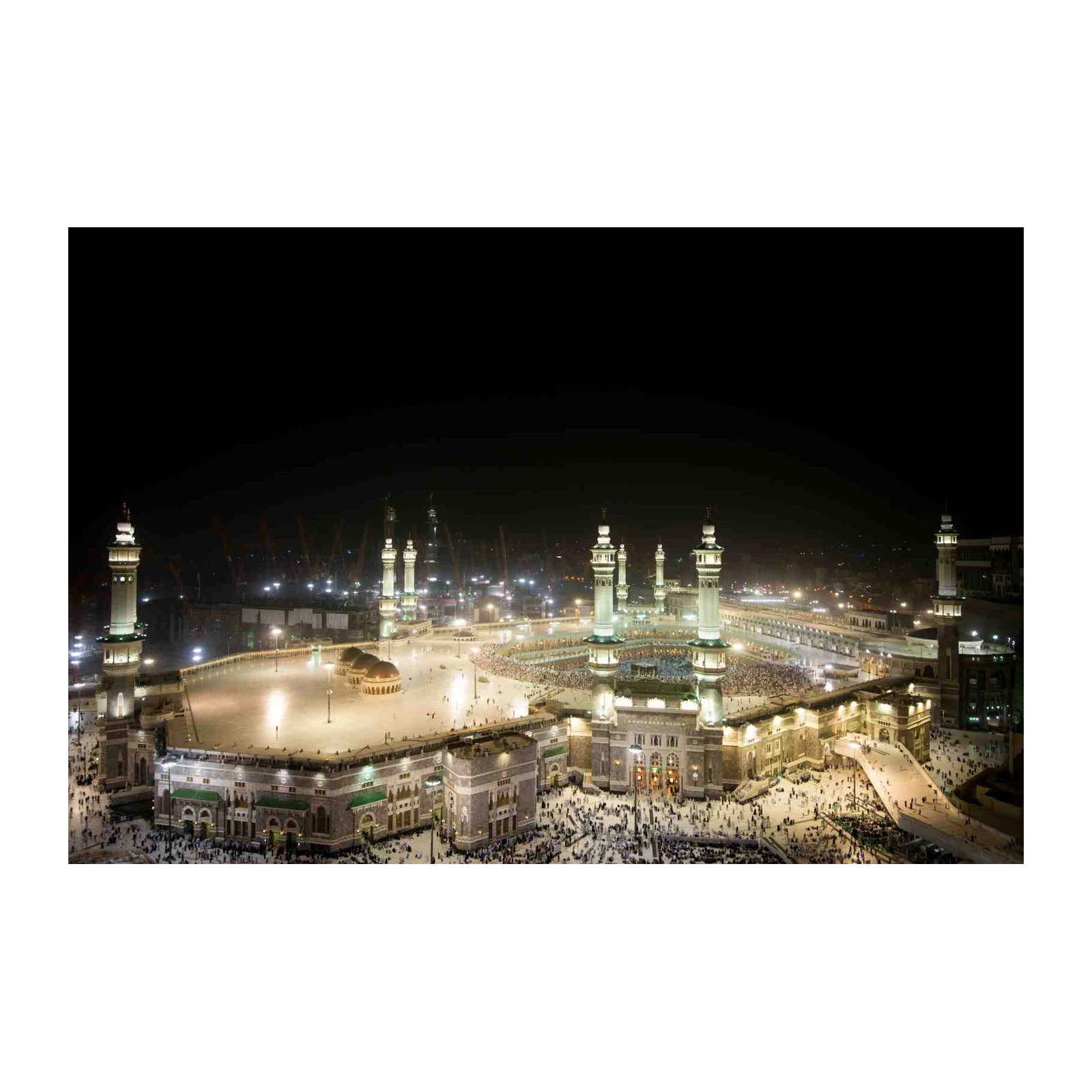 Mecca Haram Night View Wall Art