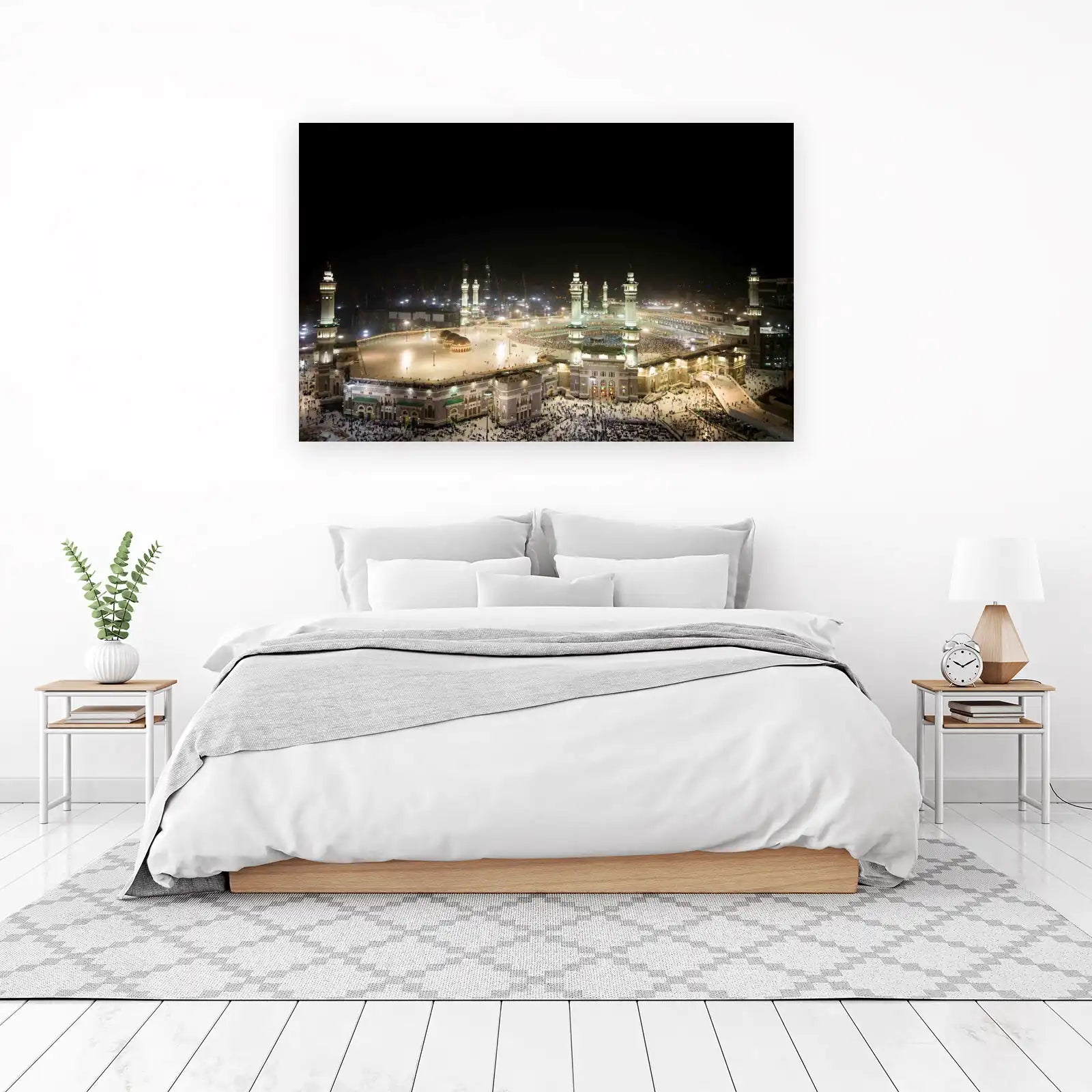 Mecca Haram Night View Wall Art