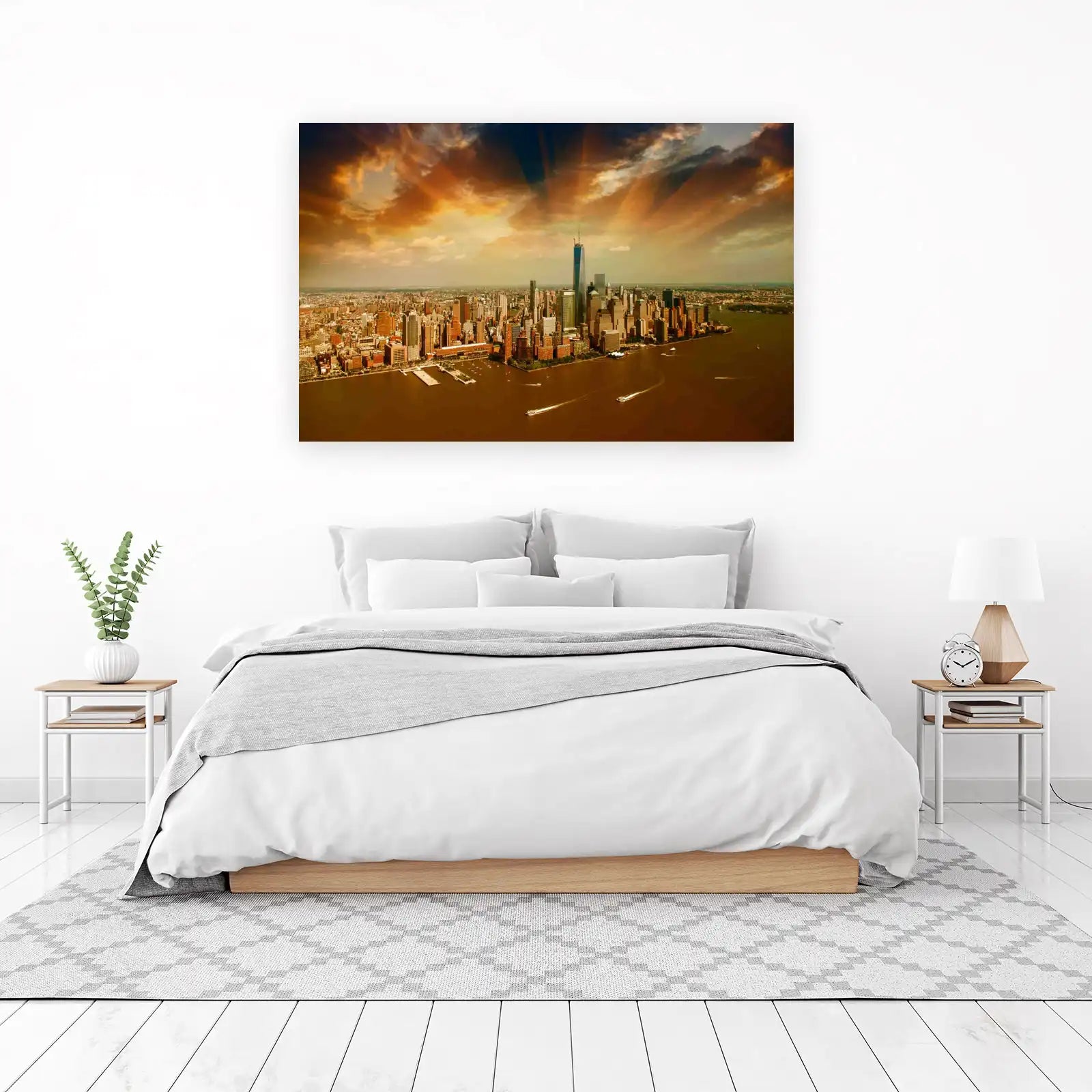 NYC Skyline Golden Hour Wall Art
