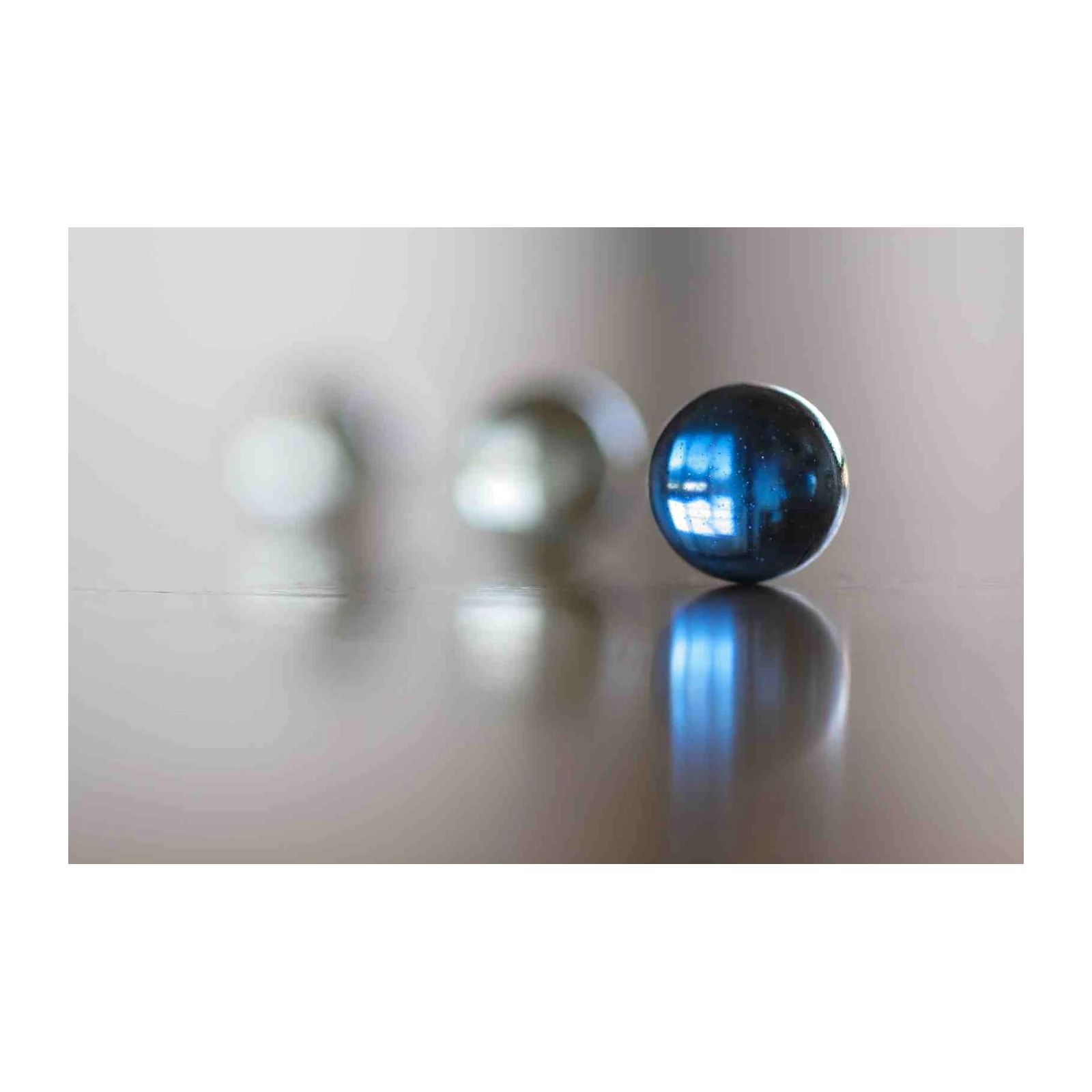 Captivating Blue Orb Minimalist Wall Art Wall Art