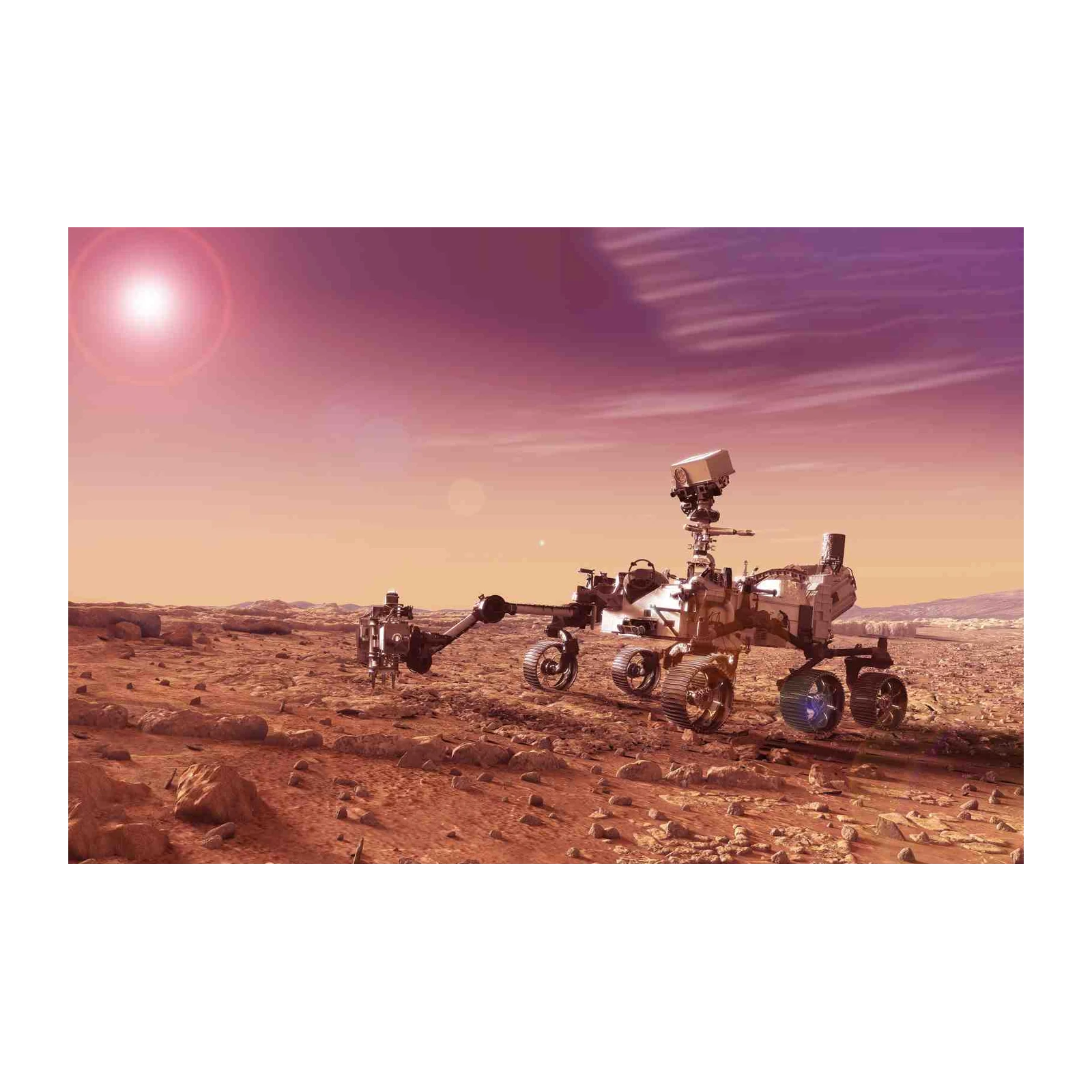 Martian Rover Exploration Wall Art