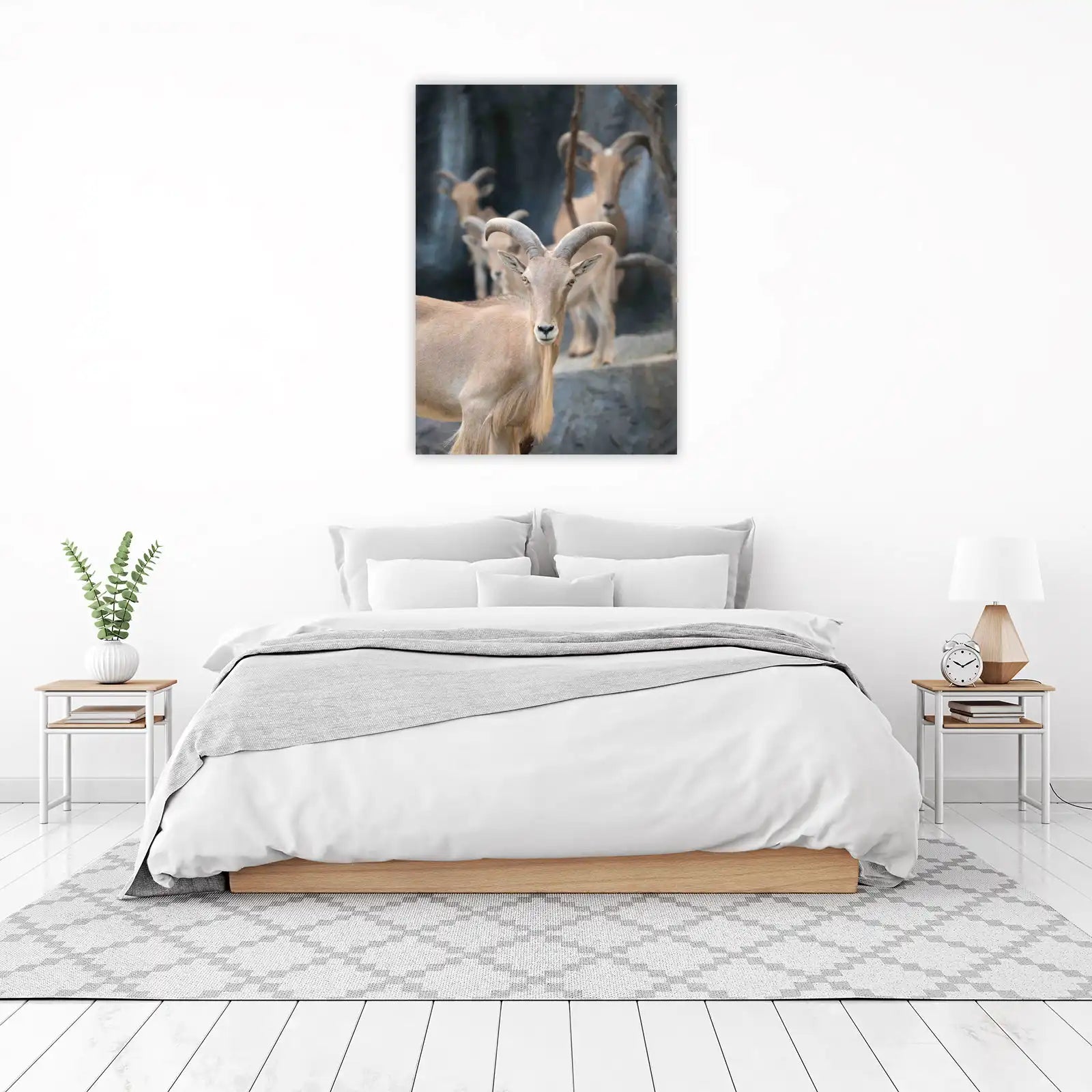 Majestic Mountain Goat Herd Wall Art