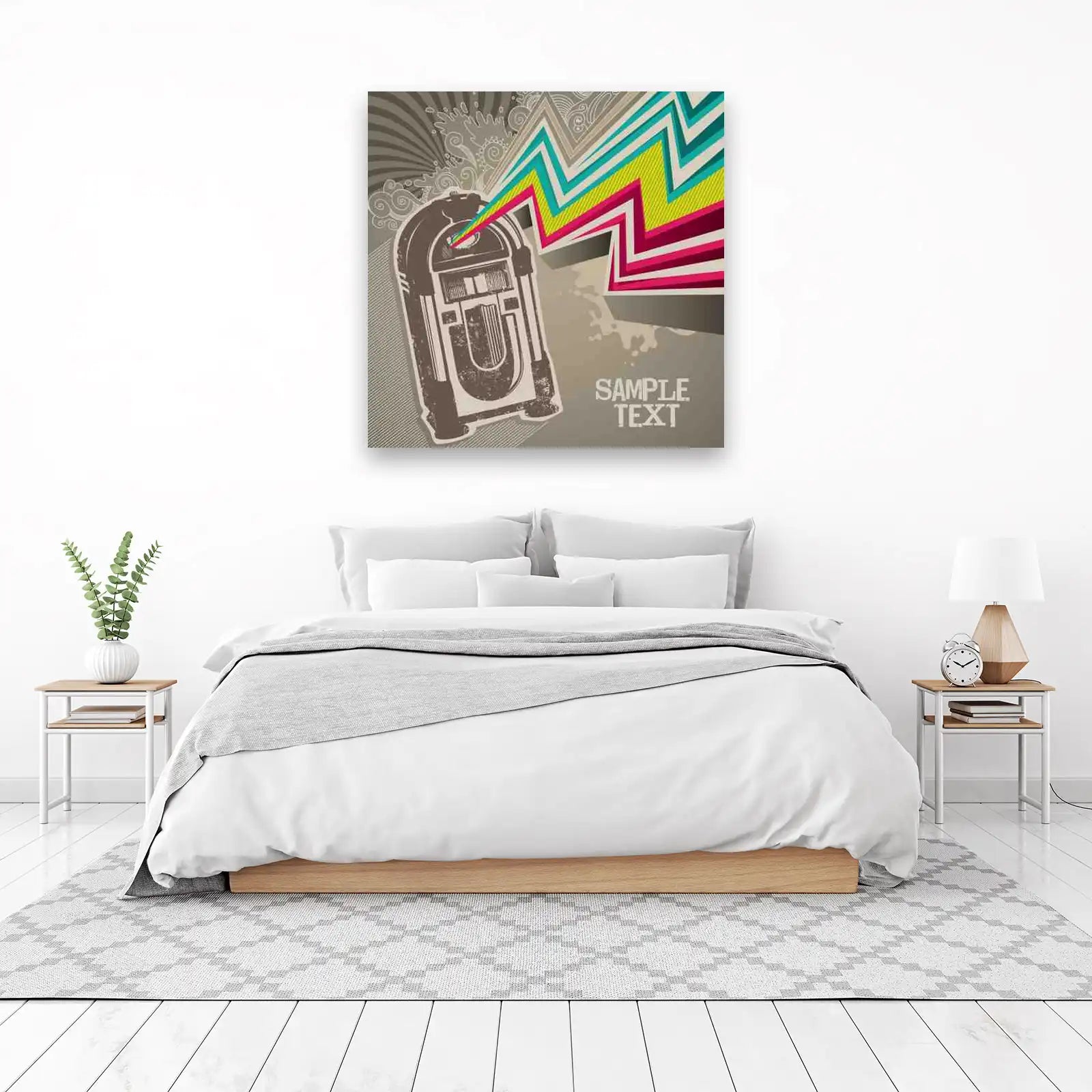Retro Jukebox Pop Art Wall Art