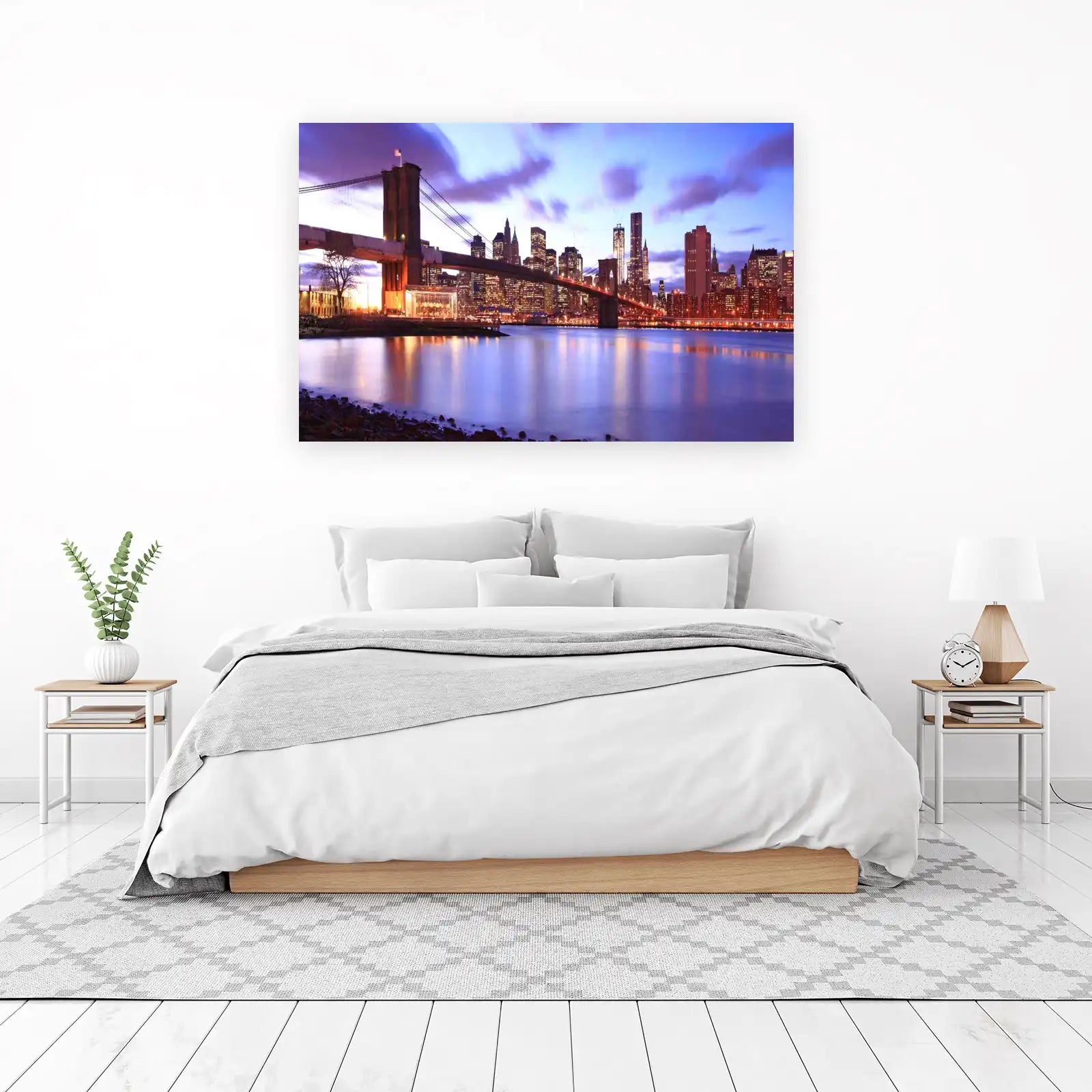 New York Skyline Brooklyn Bridge Wall Art