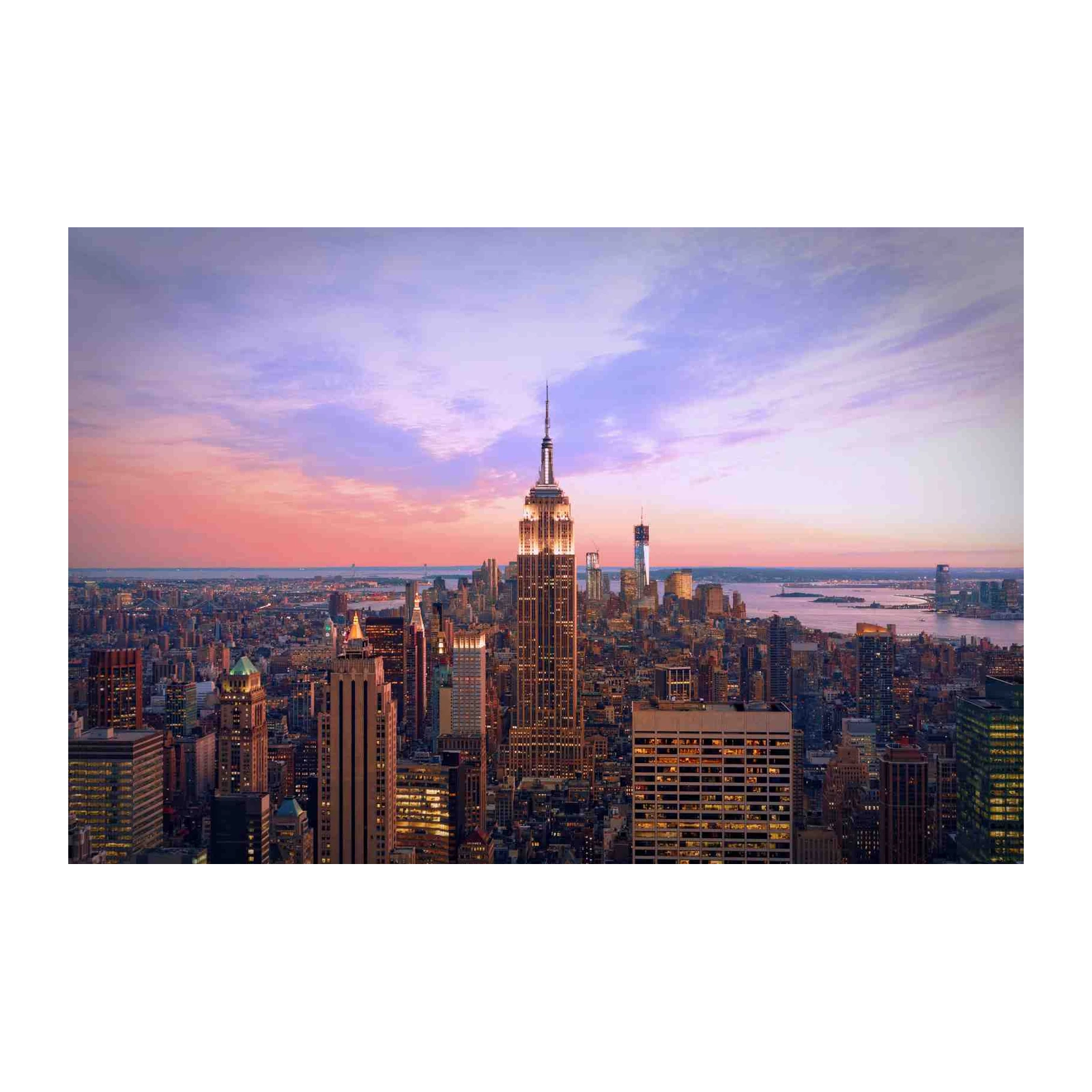 Empire State Sunset Skyline Wall Art