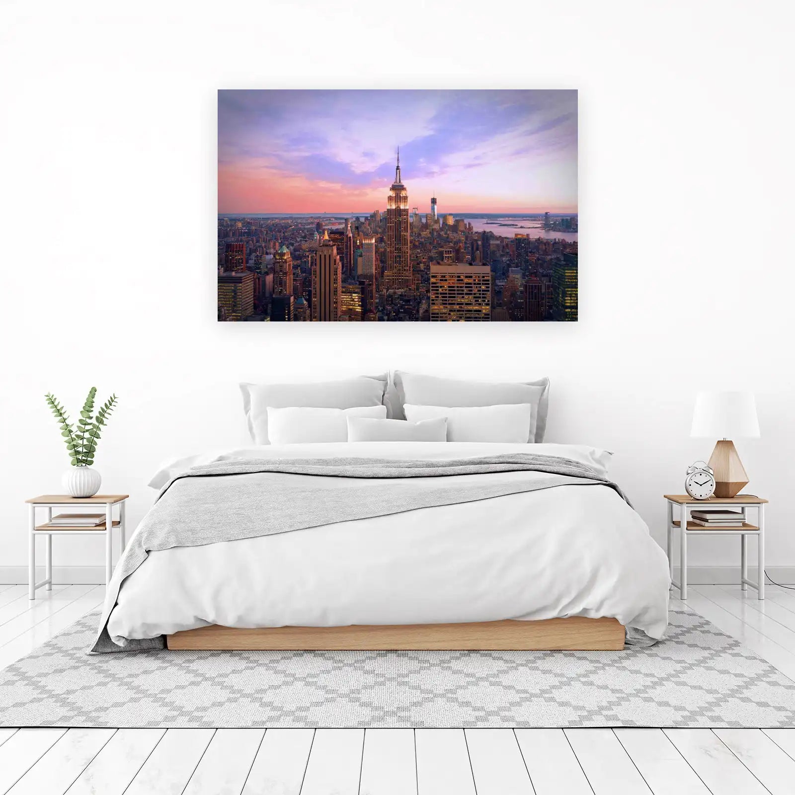 Empire State Sunset Skyline Wall Art