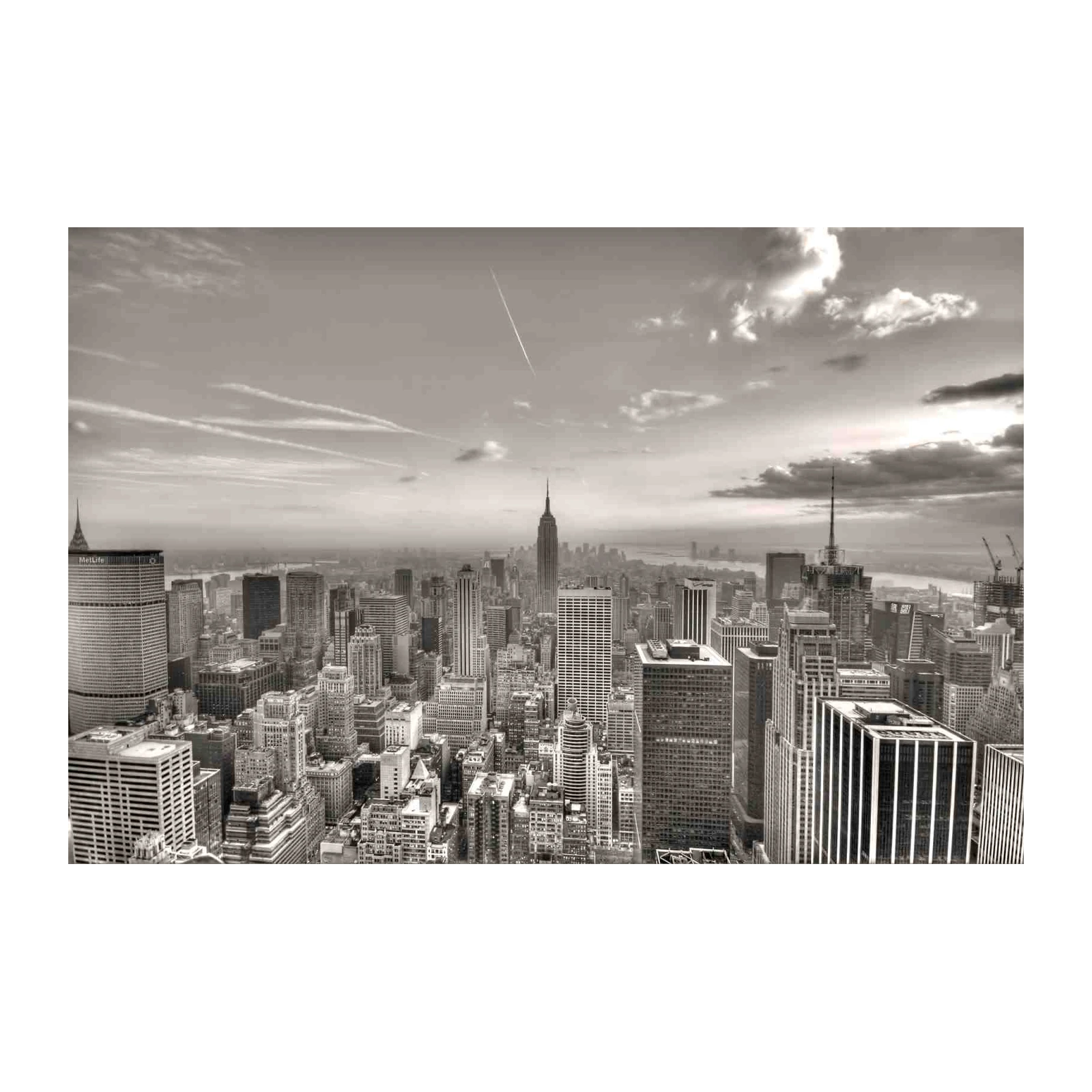Empire State Building NYC Skyline Black & White Wall Art