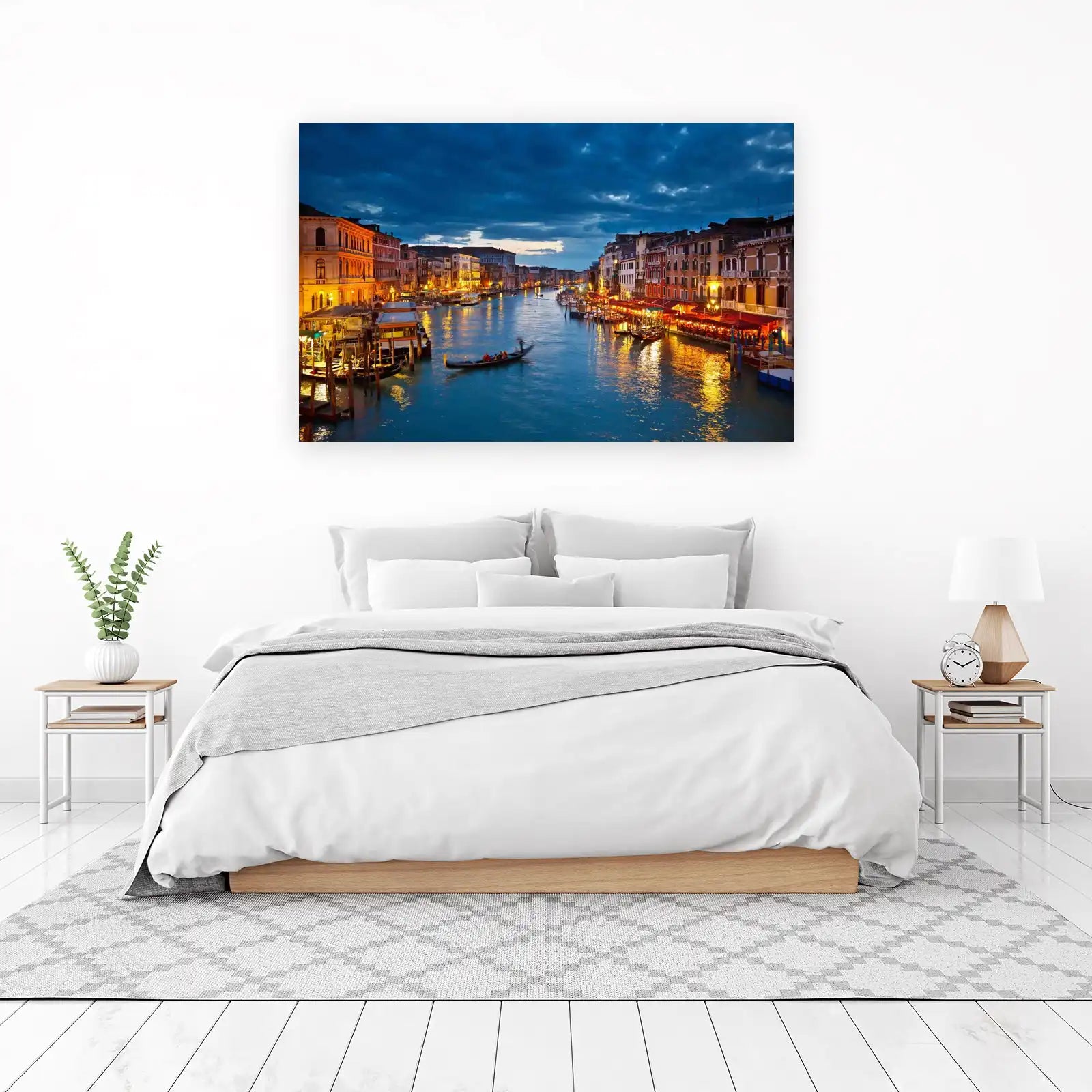 Venice Grand Canal Gondola Evening Wall Art