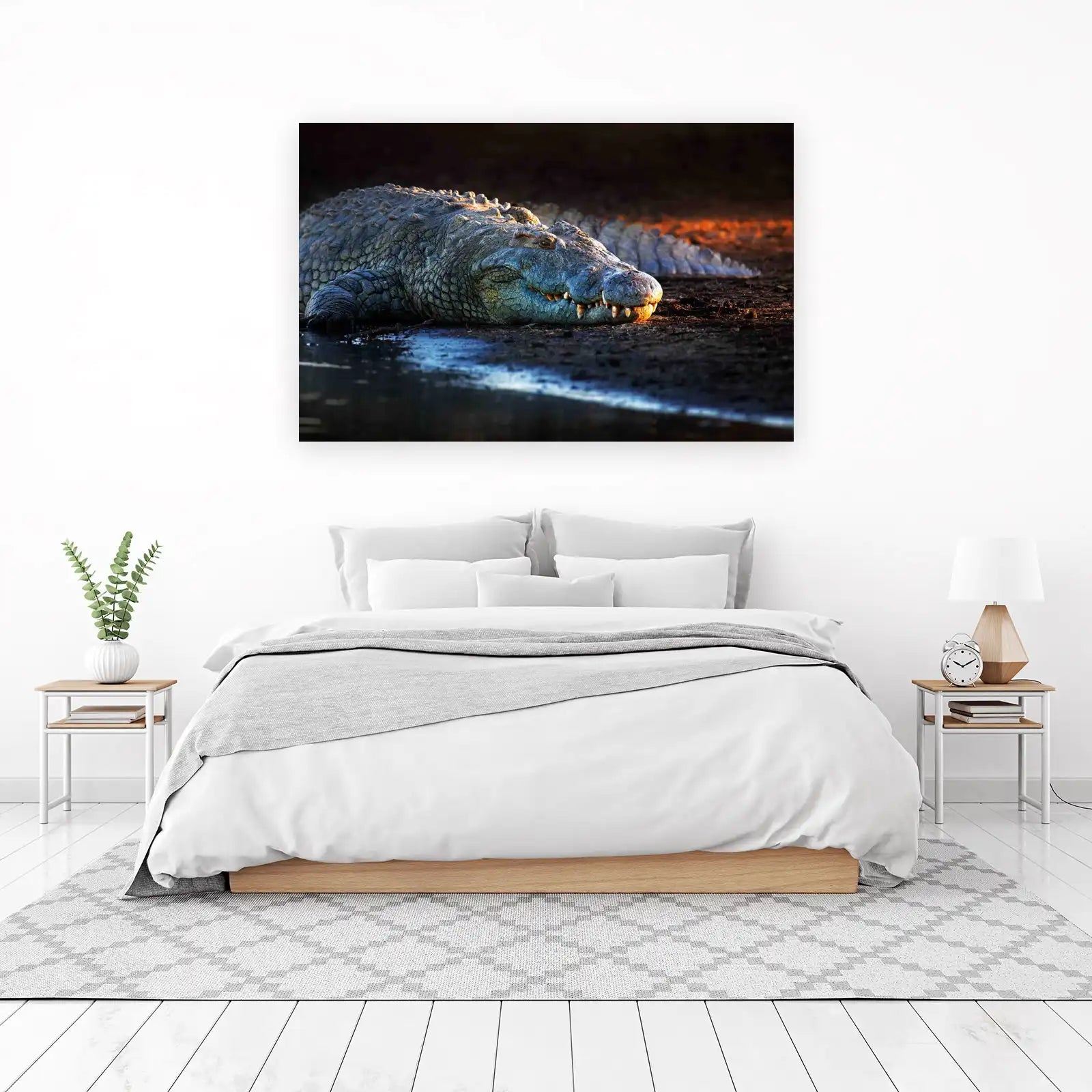 Majestic Crocodile Wildlife Wall Art