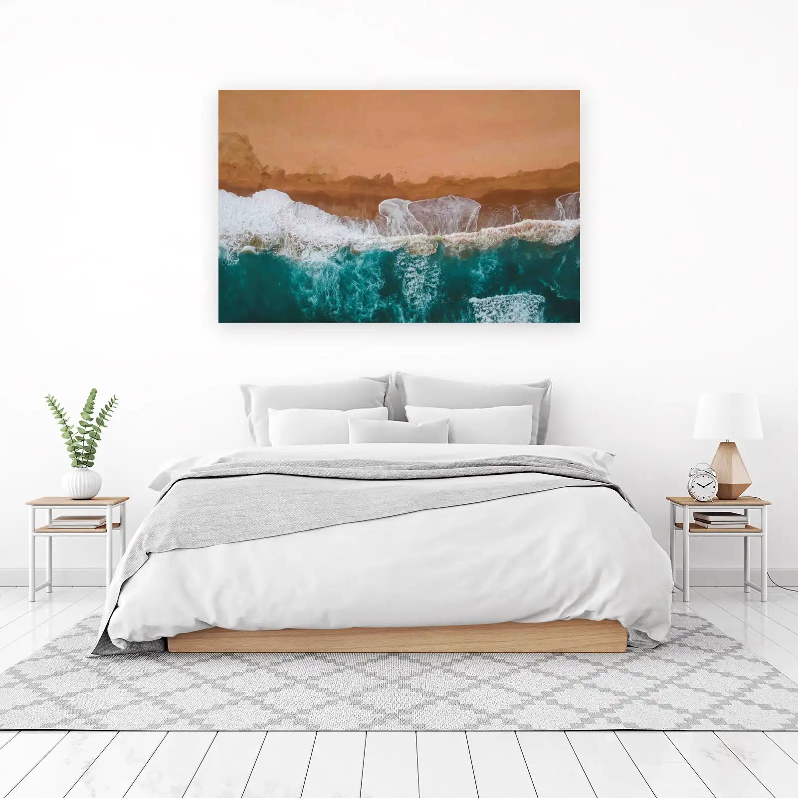 Coastal Serenity: Aerial Beach Wall Art