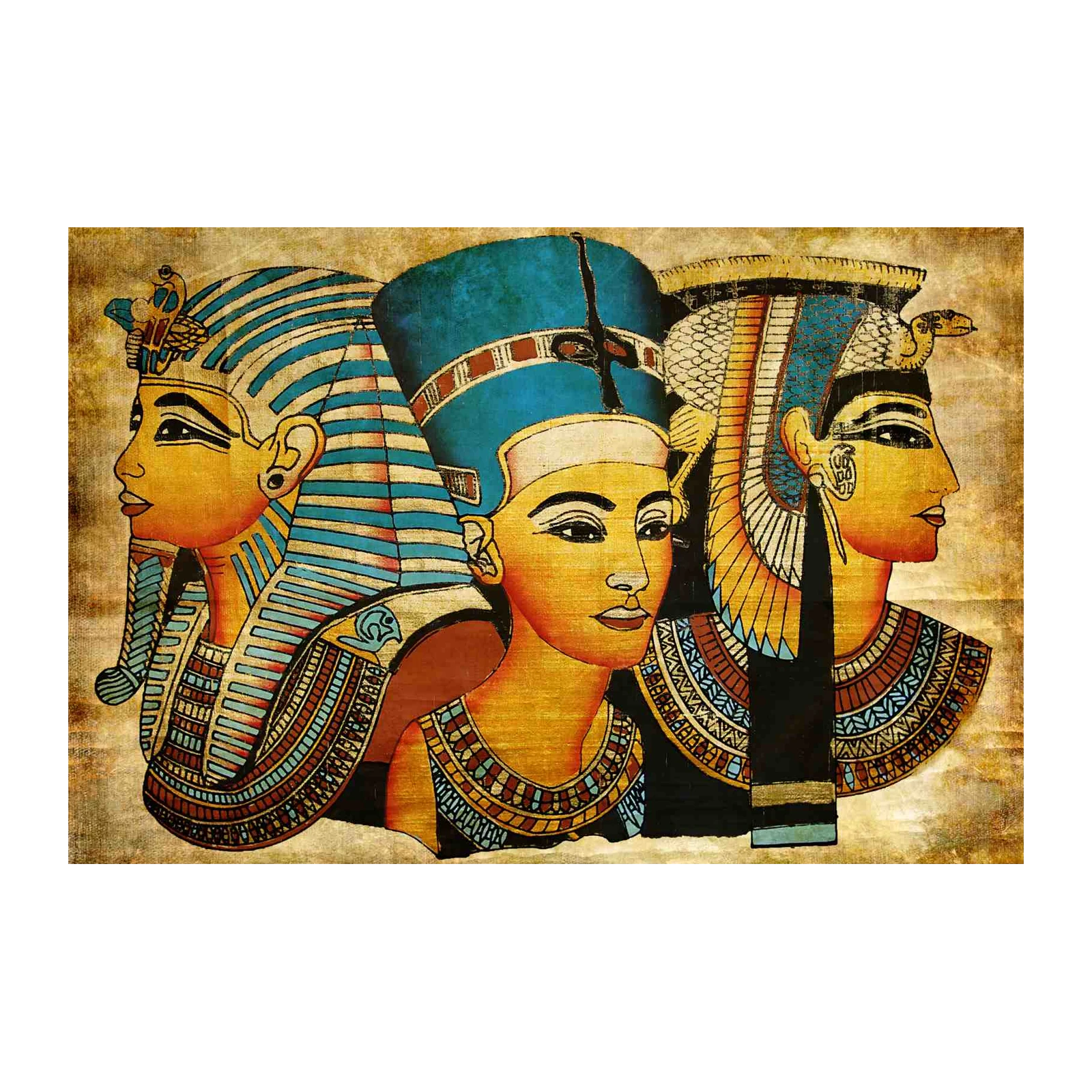 Ancient Egyptian Pharaohs & Queen Nefertiti Wall Art
