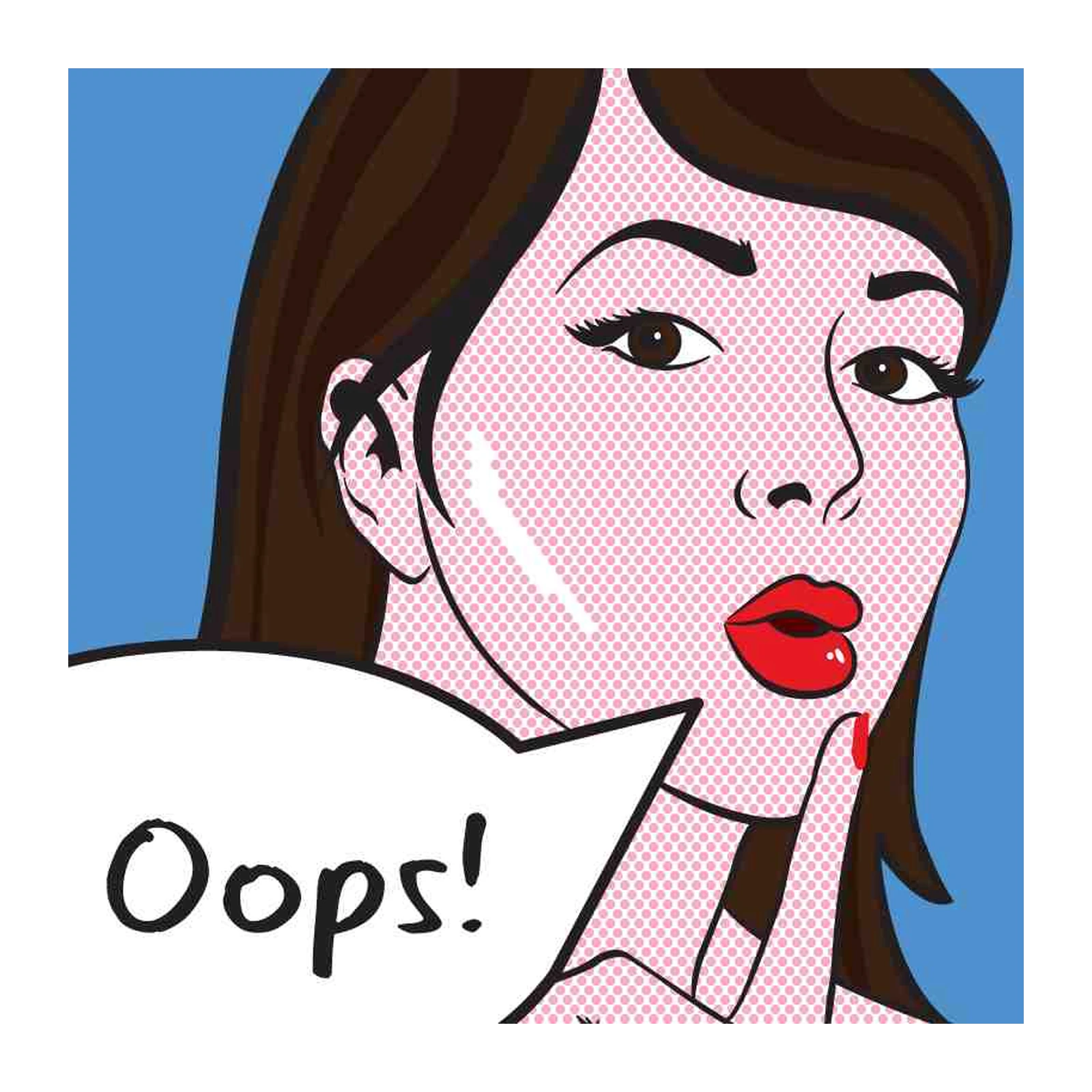 Pop Art Oops Woman Wall Art
