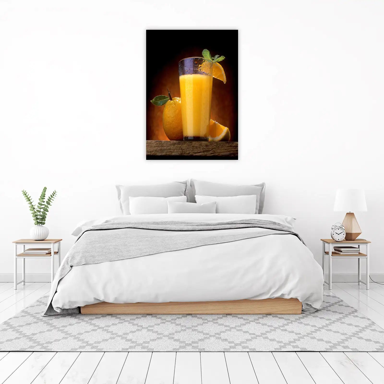 Refreshing Orange Juice & Citrus Delight Wall Art