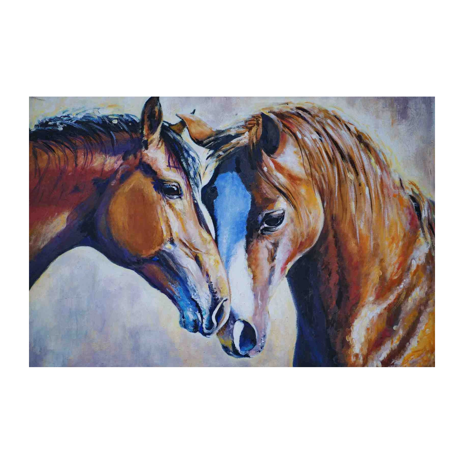 Majestic Horse Embrace Wall Art