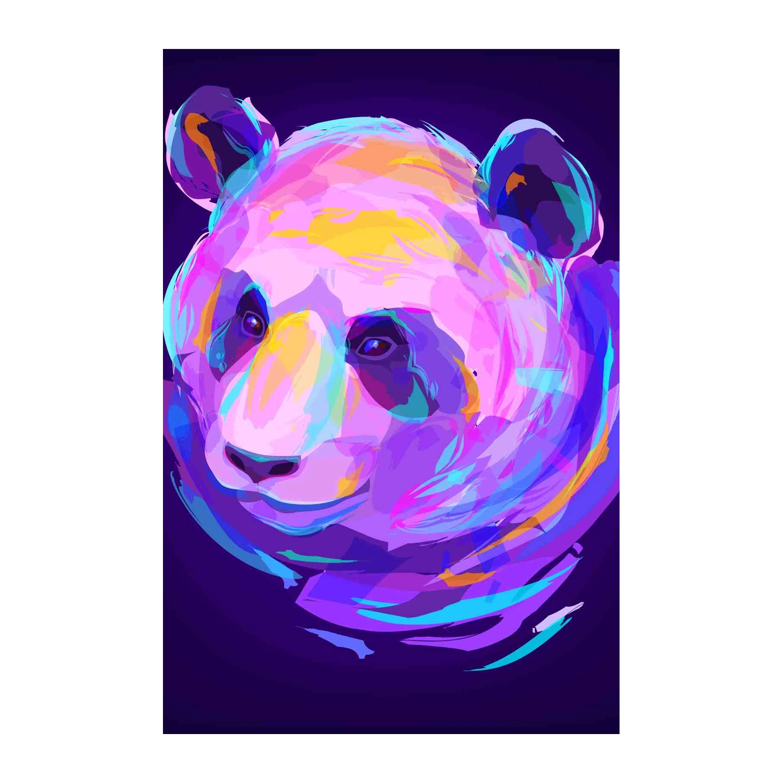 Vibrant Panda Pop Art Wall Art