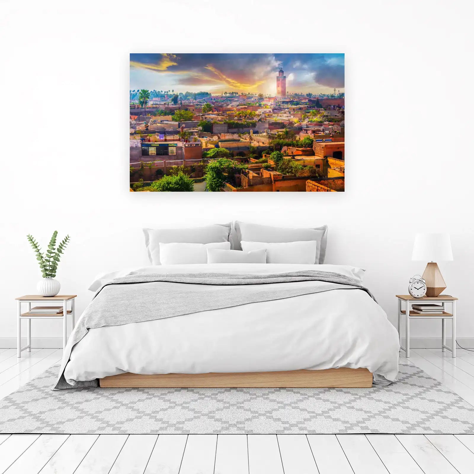 Moroccan Rooftops & Koutoubia Mosque Wall Art