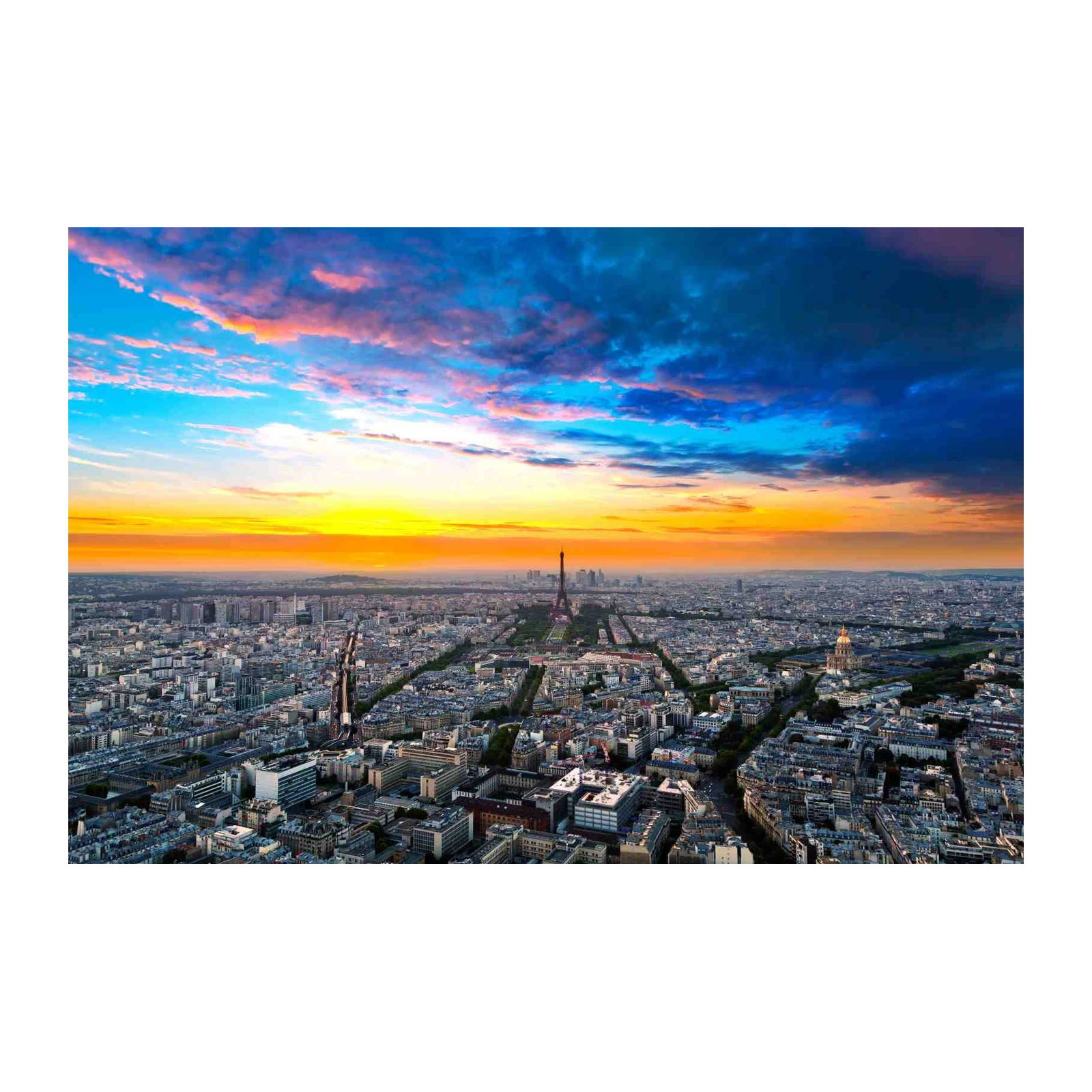 Parisian Sunset Eiffel Tower Wall Art