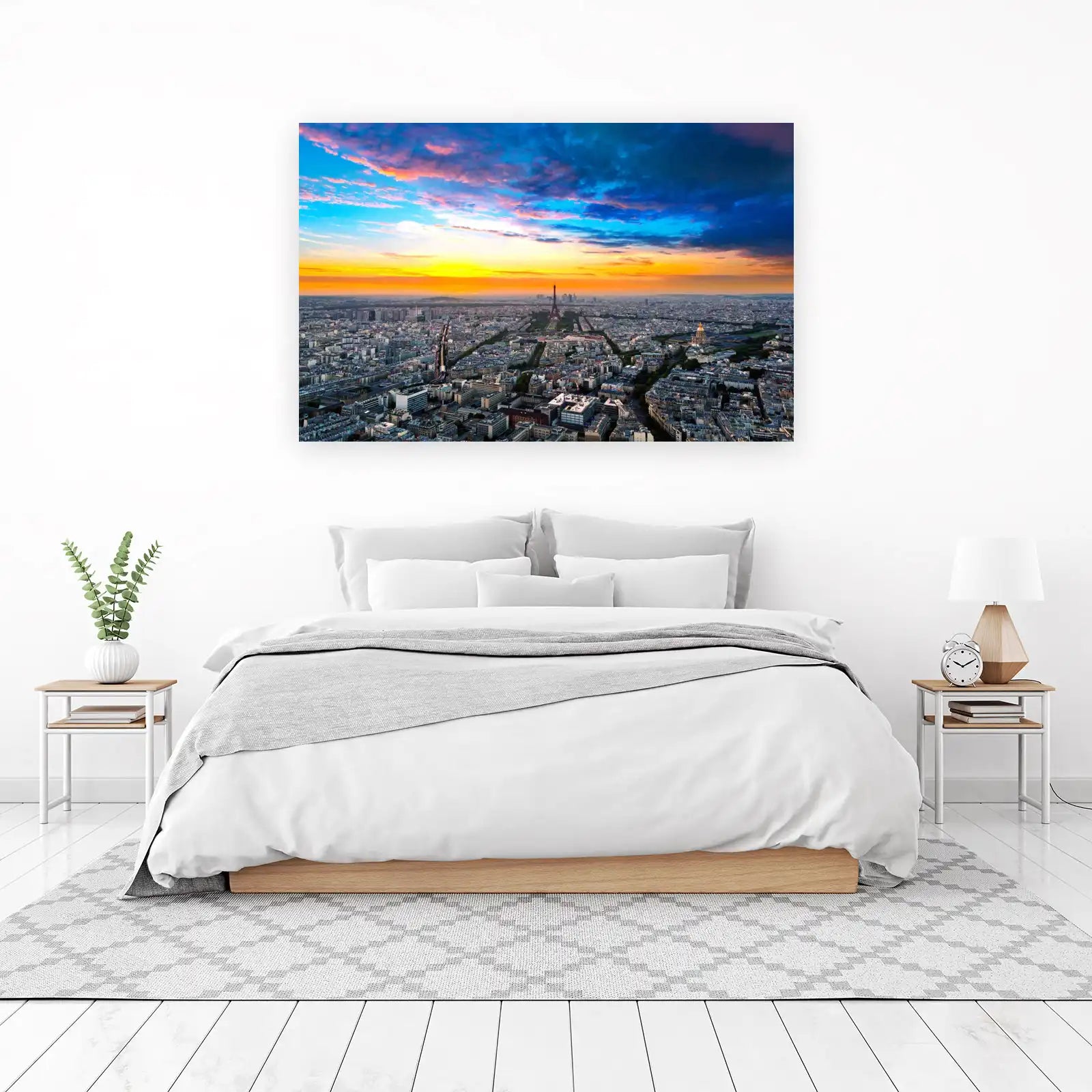 Parisian Sunset Eiffel Tower Wall Art