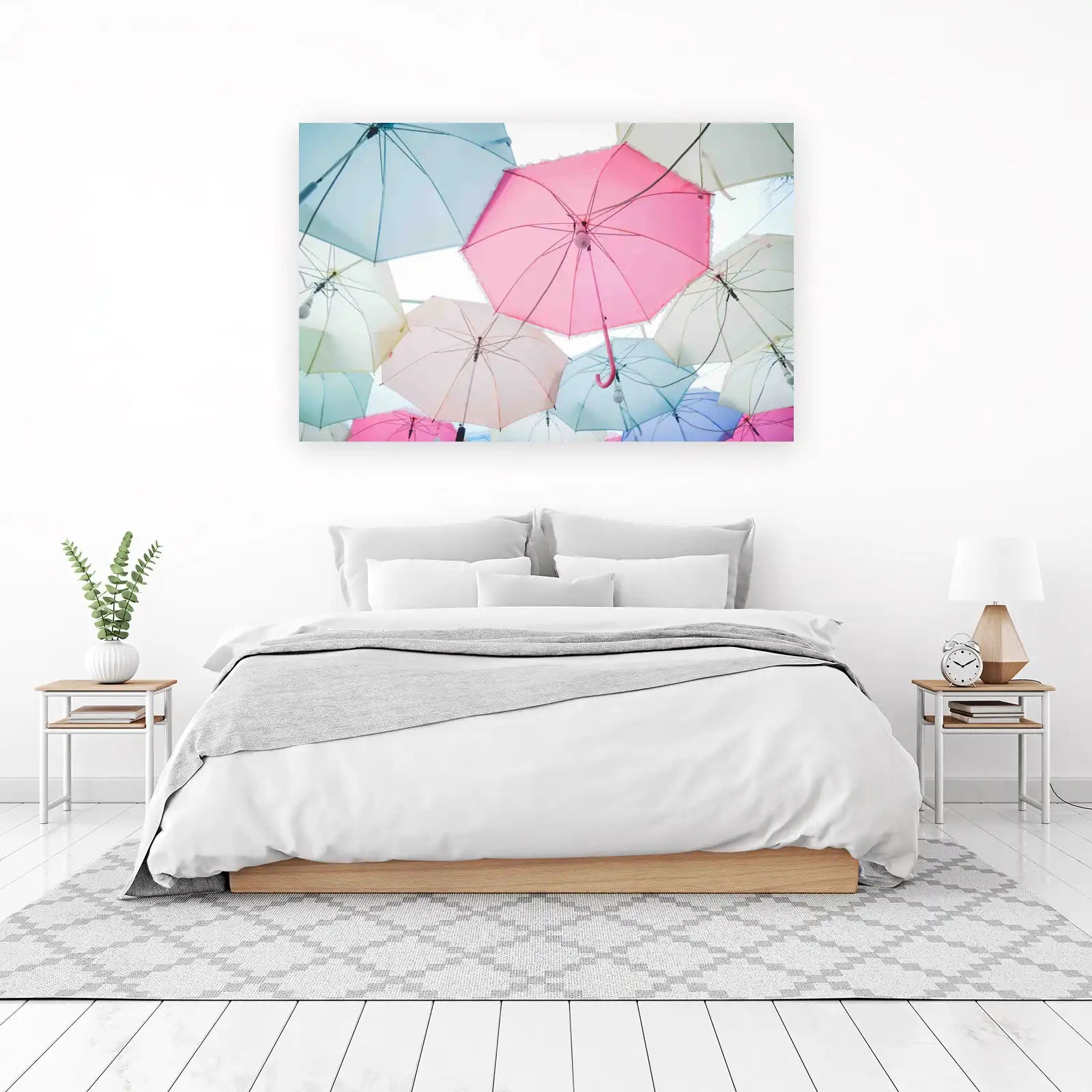 Pastel Umbrella Sky Wall Art