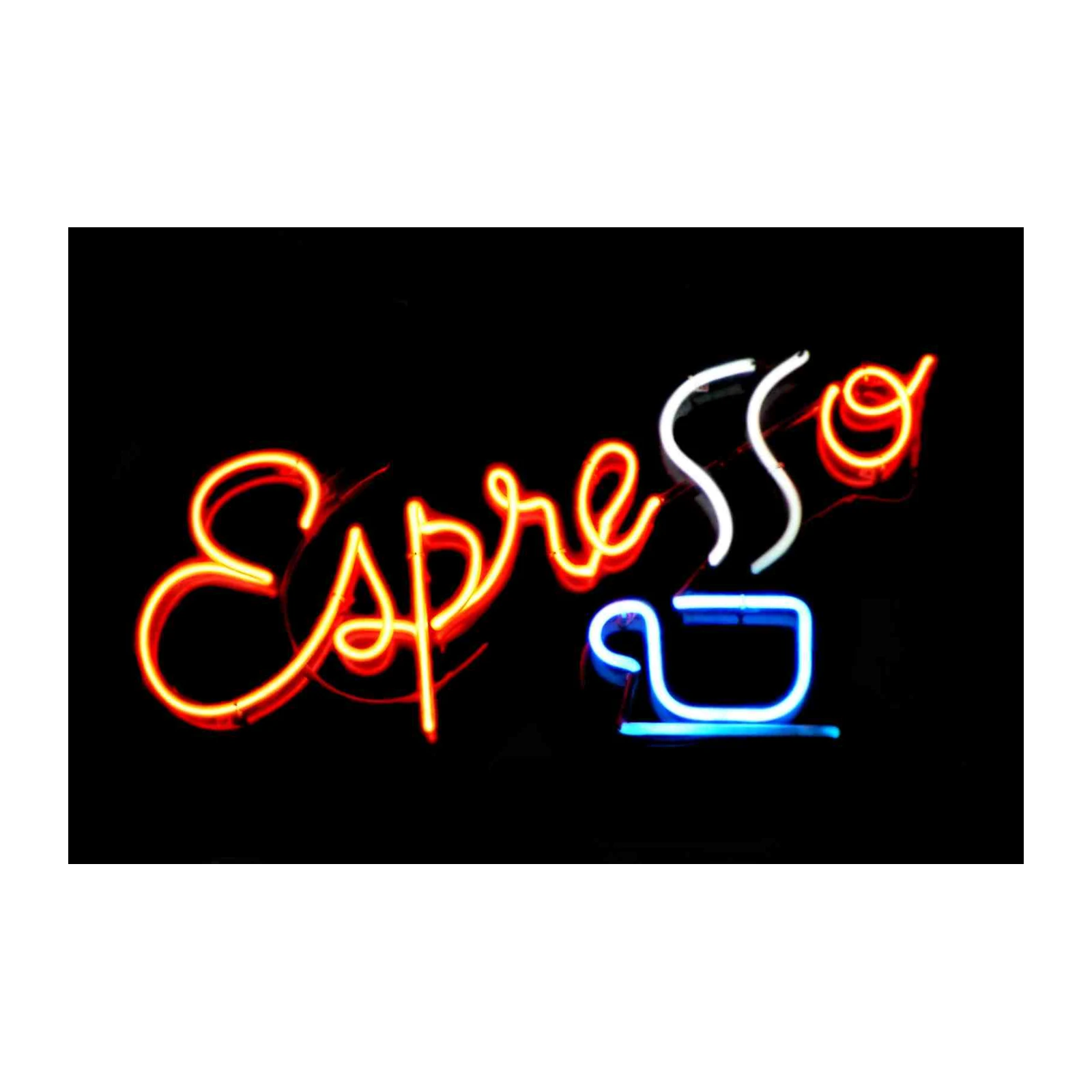 Retro Espresso Neon Sign Wall Art