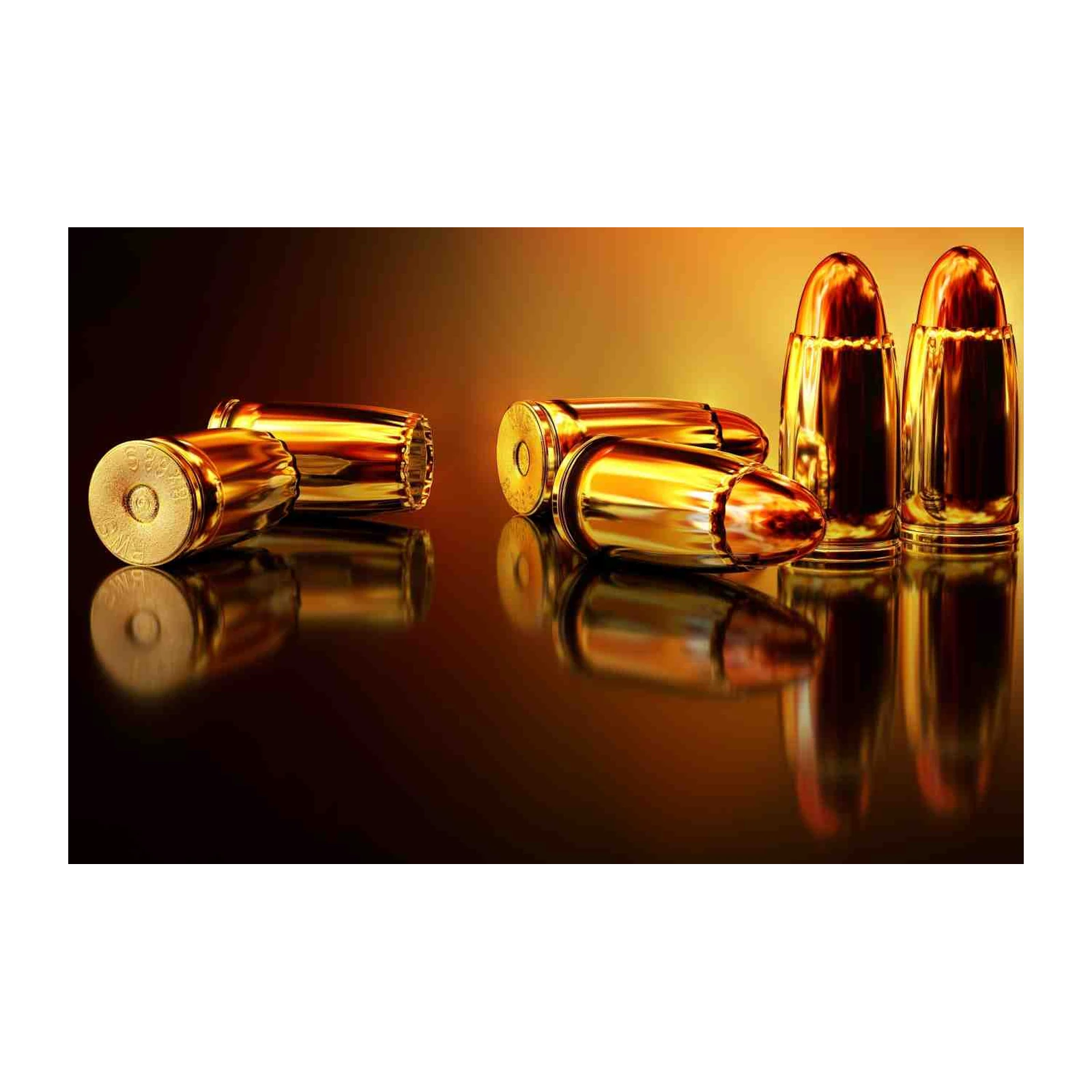 Luxury Gold Bullets Art Wall Art