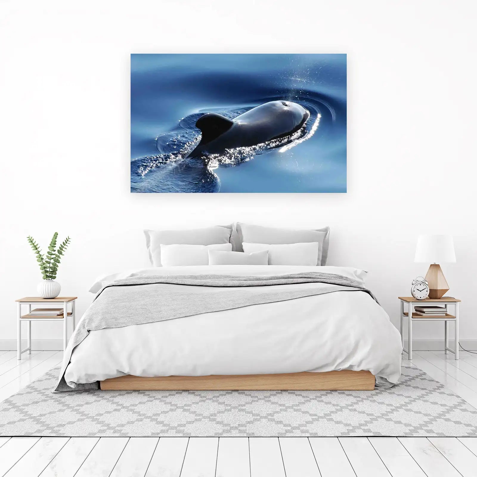 Pilot Whale Ocean Serenity Wall Art