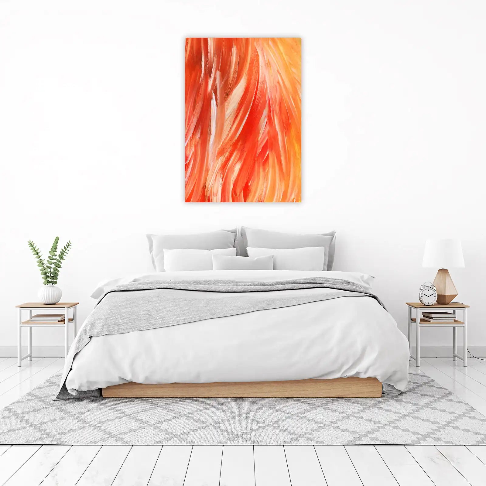 Vibrant Sunset Strokes Wall Art