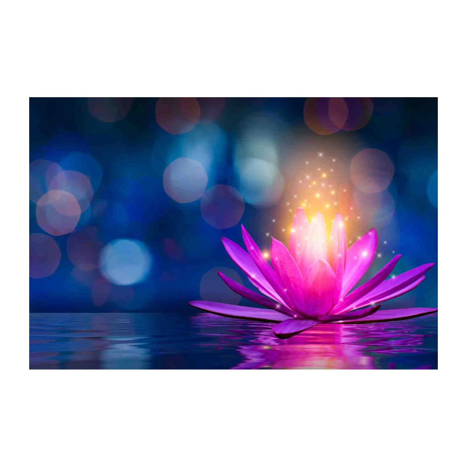 Radiant Lotus Serenity Wall Art