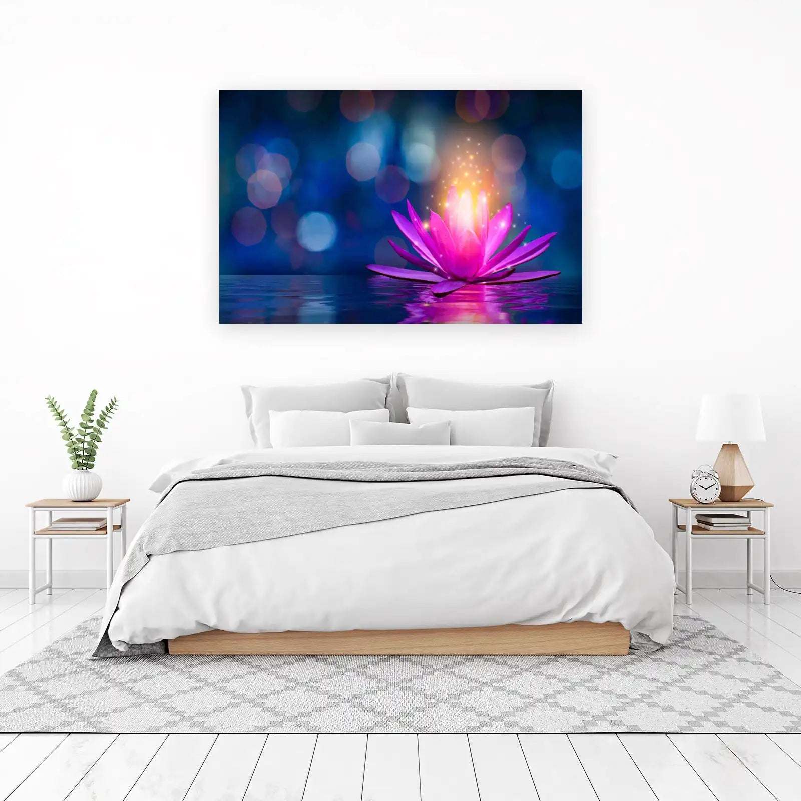Radiant Lotus Serenity Wall Art