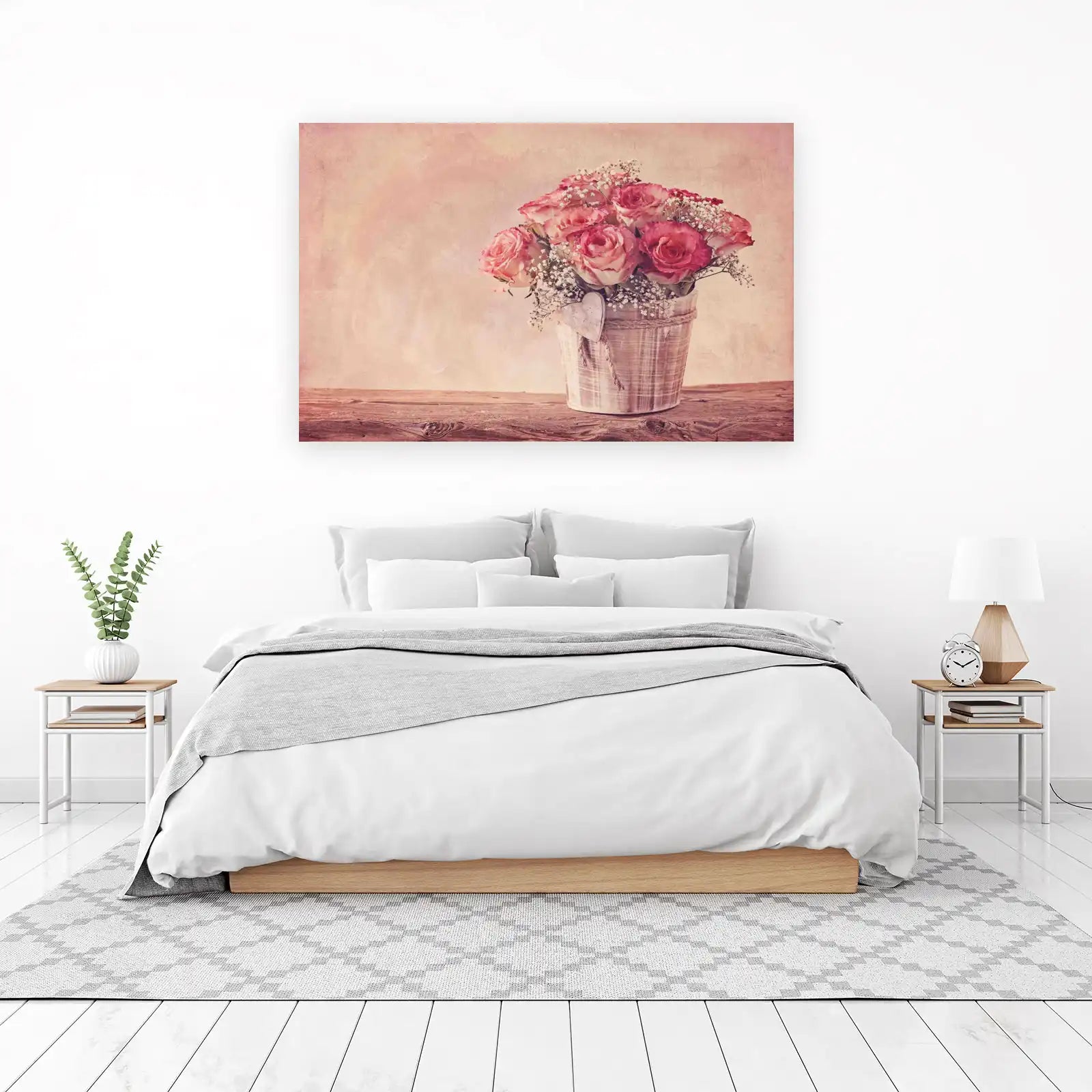 Romantic Rose Bouquet Still Life Wall Art