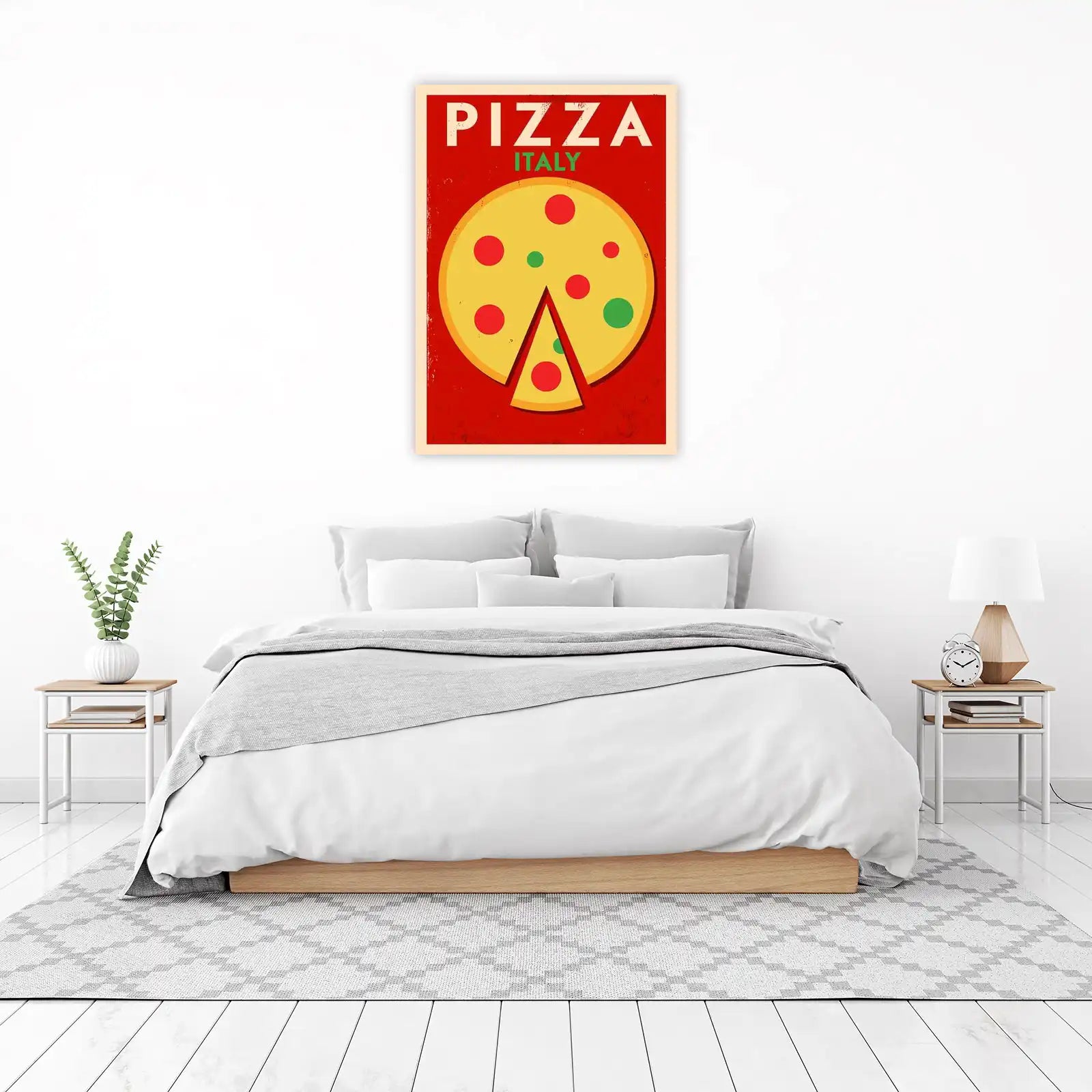 Vintage Italian Pizza Slice Wall Art