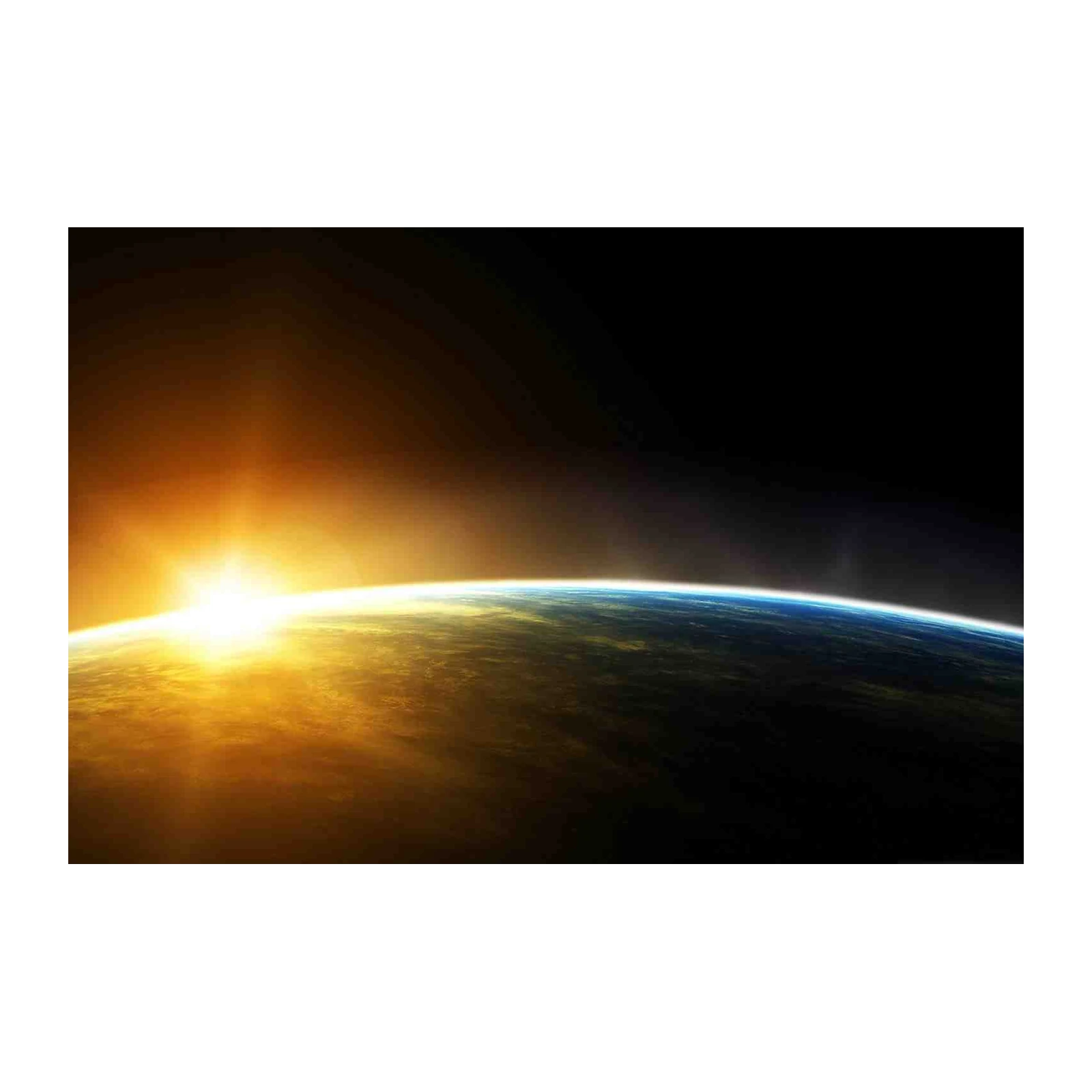 Sunrise Over Earth Wall Art - Space Art