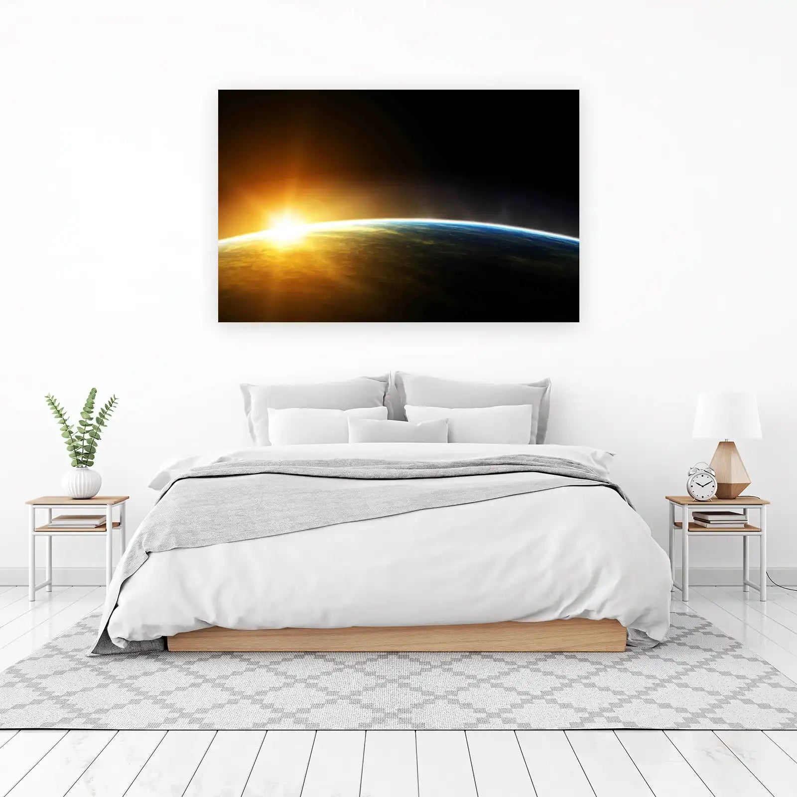 Sunrise Over Earth Wall Art - Space Art