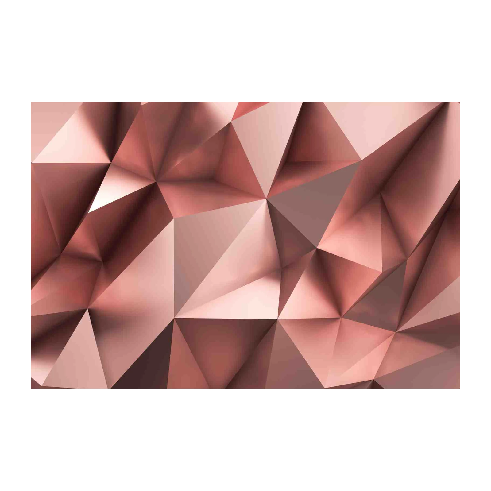 Geometric Rose Gold Abstract Wall Art