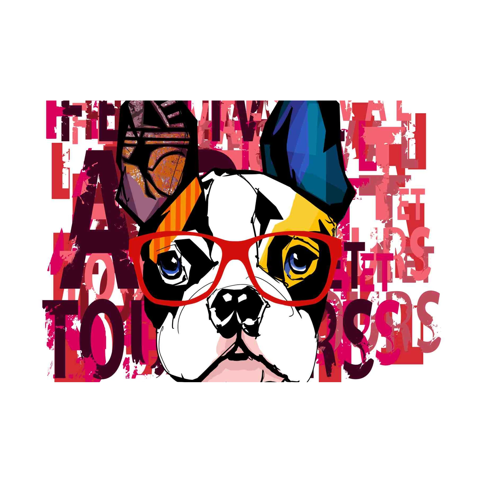 Urban French Bulldog Pop Art Wall Art
