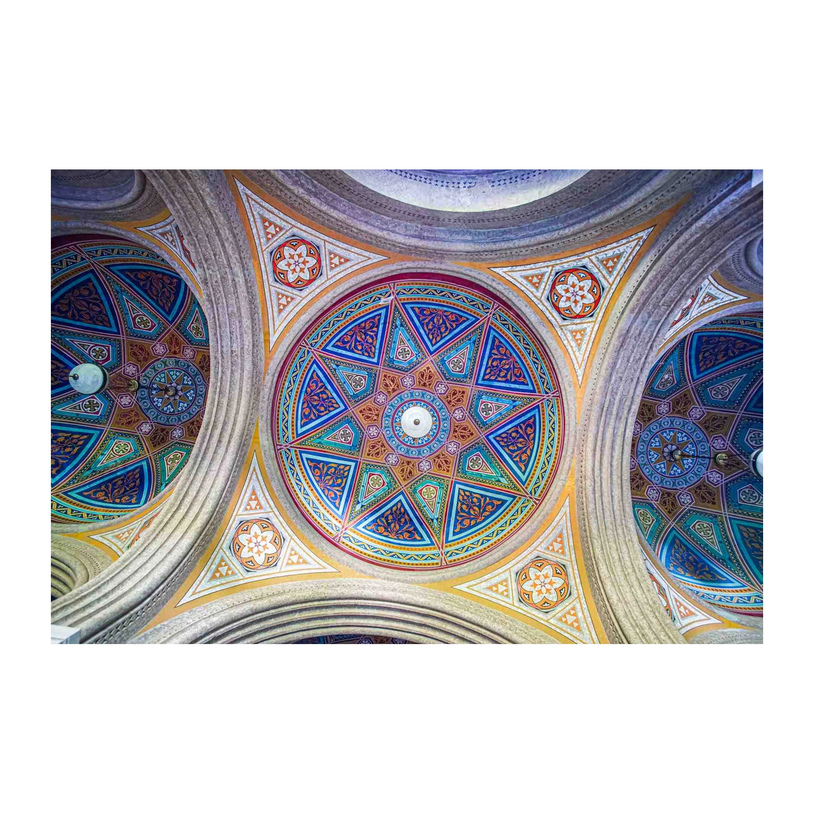 Ornate Geometric Ceiling Art Wall Art