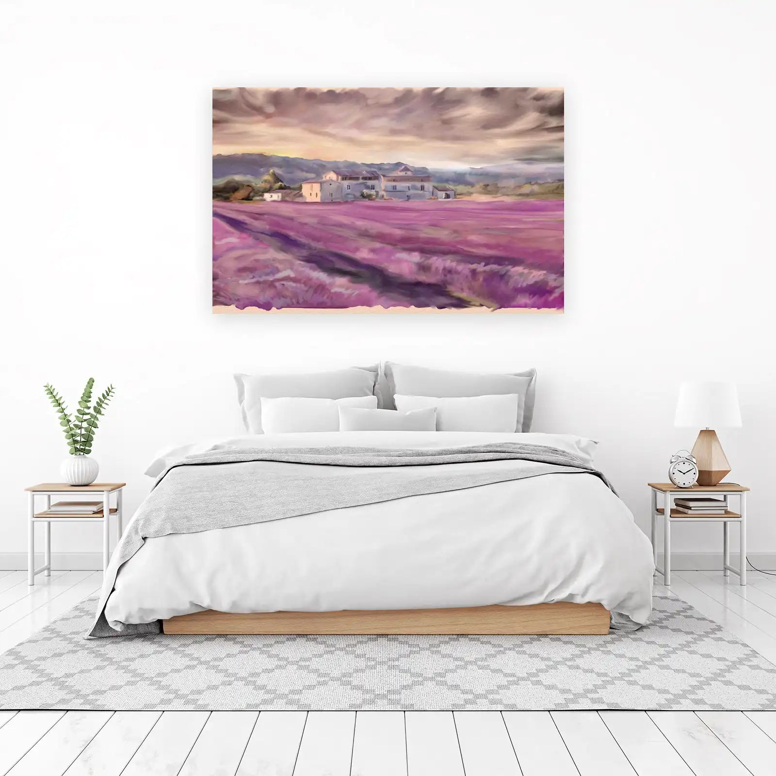 Provence Lavender Field & Villa Wall Art