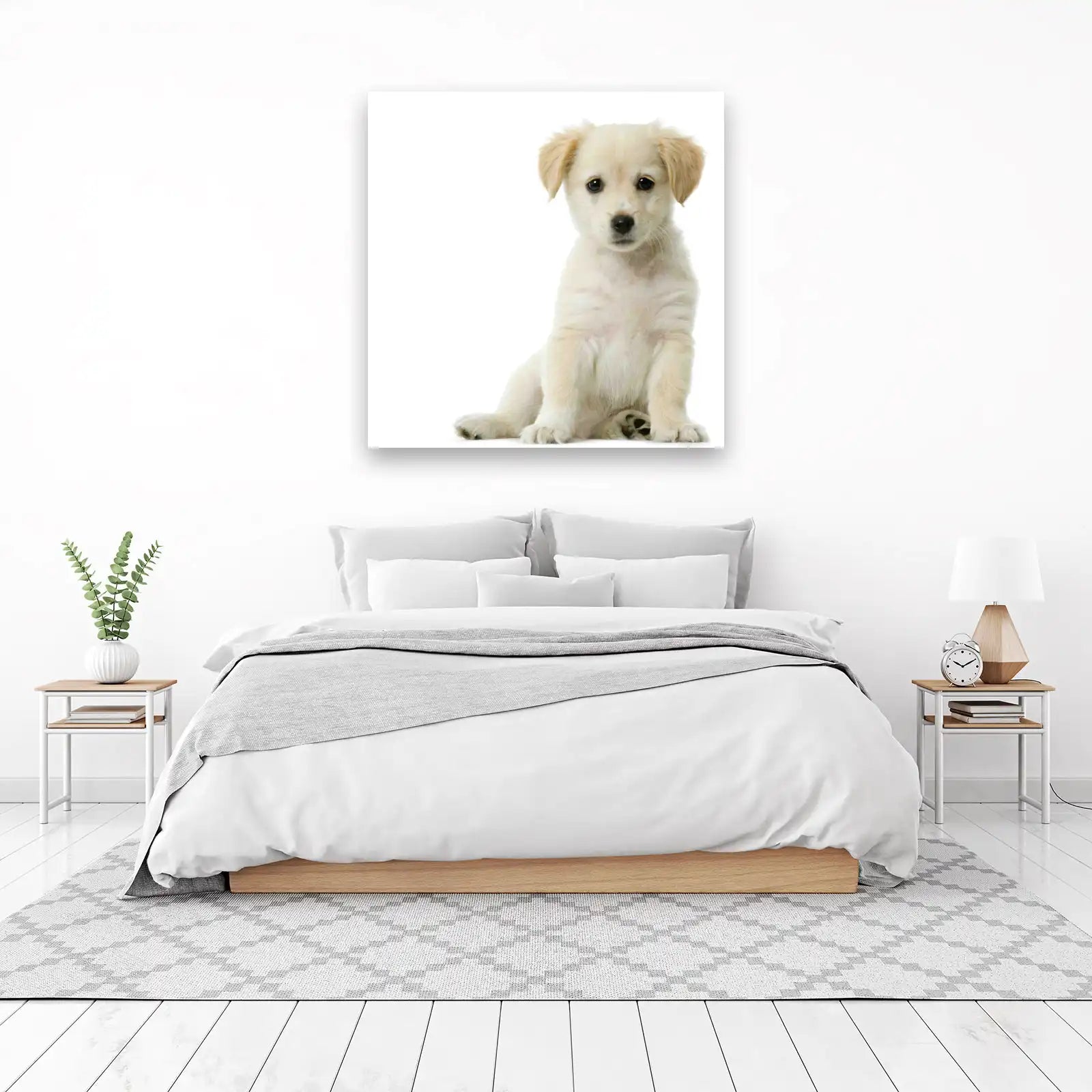 Adorable Golden Retriever Puppy Wall Art Art