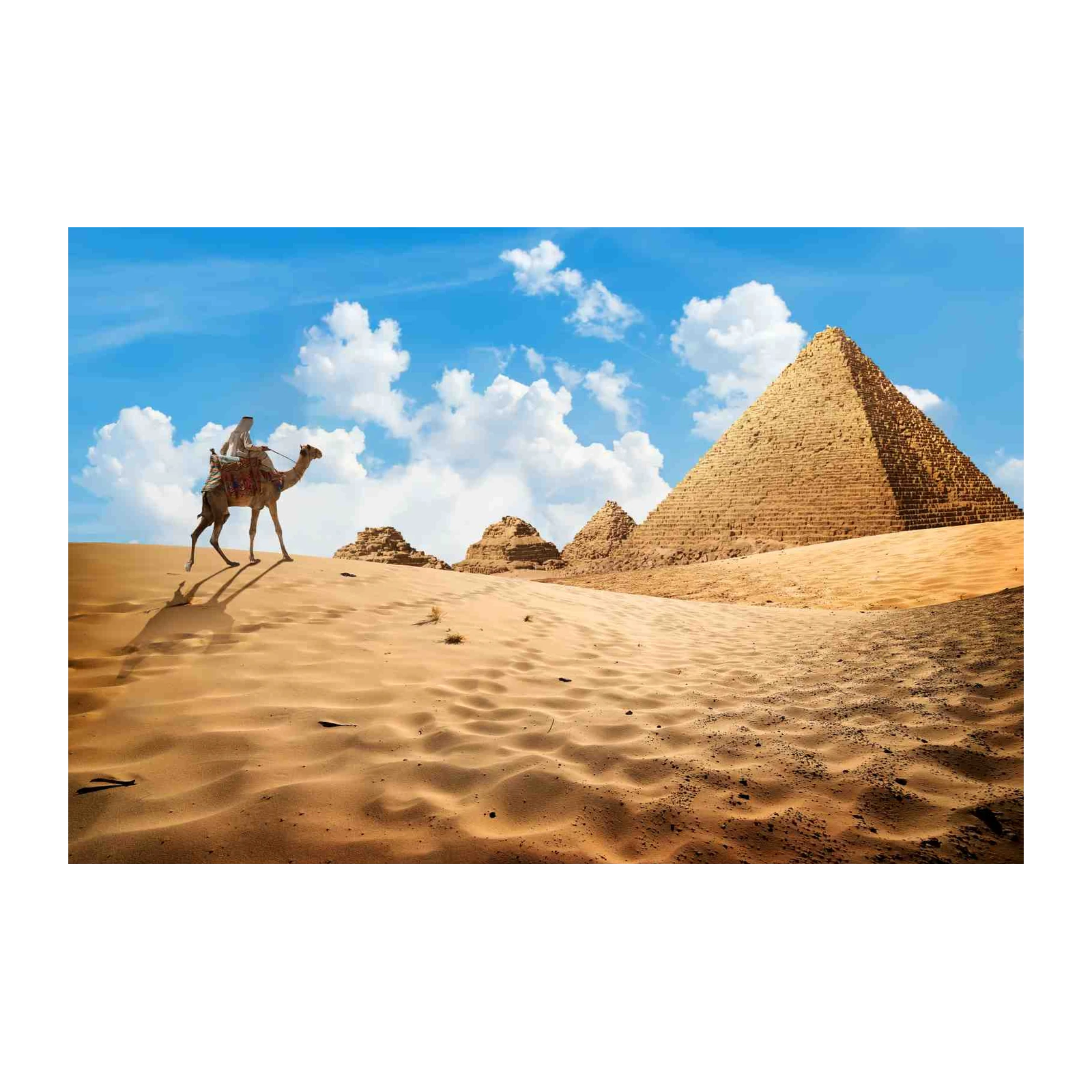 Egyptian Pyramids Camel Ride Wall Art