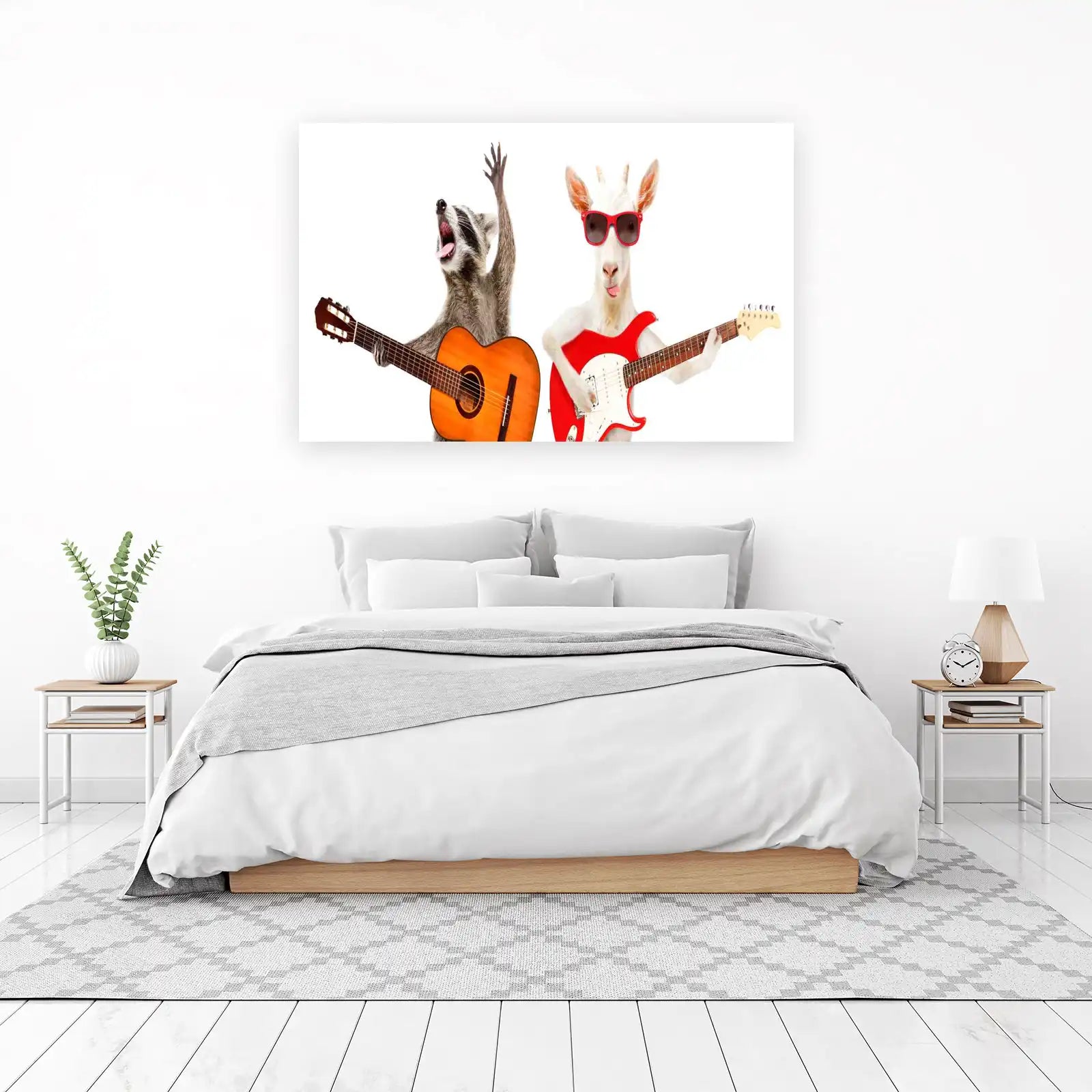 Rockstar Raccoon & Goat Band Wall Art