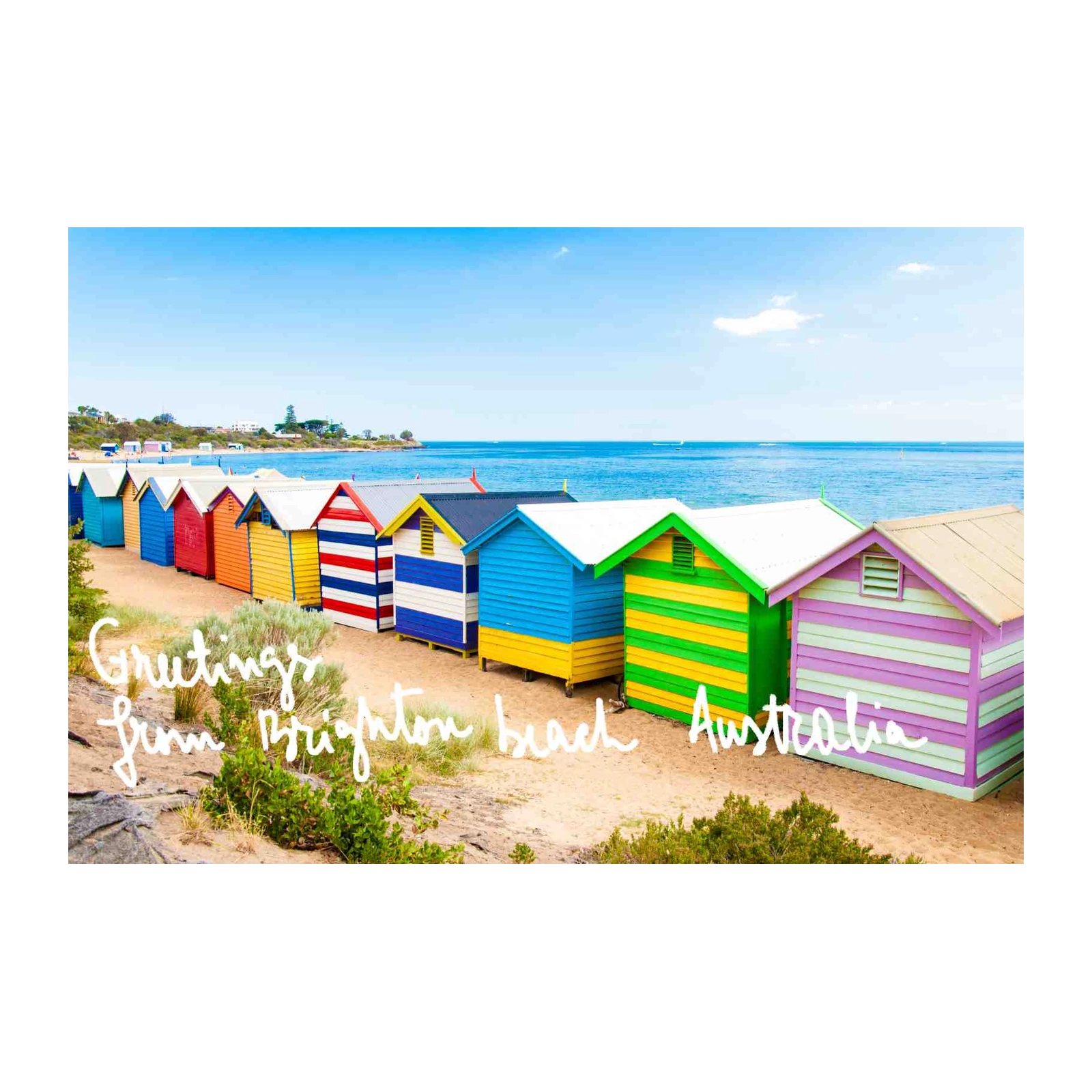 Brighton Beach Huts Australia Wall Art