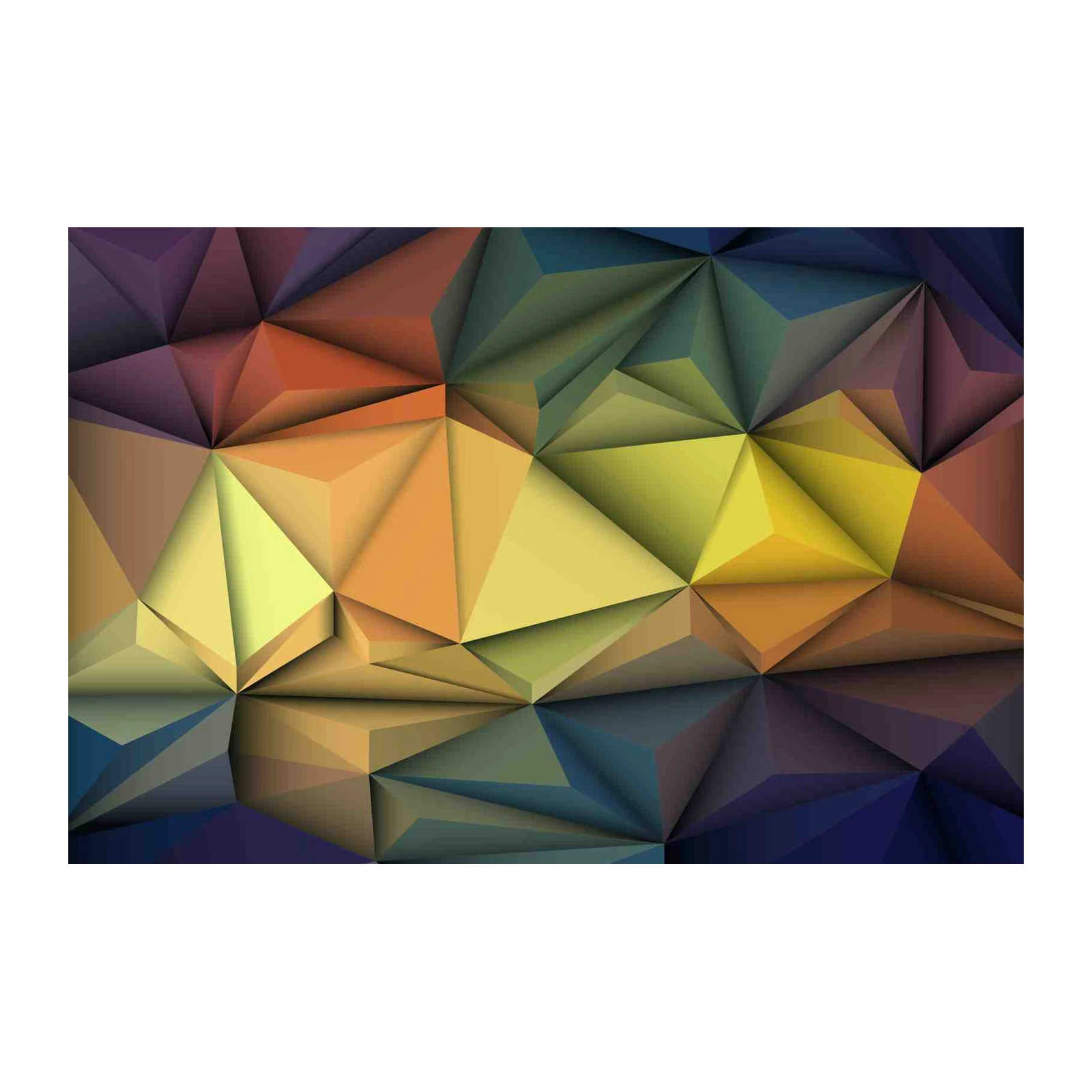 Geometric Abstract Prism Wall Art