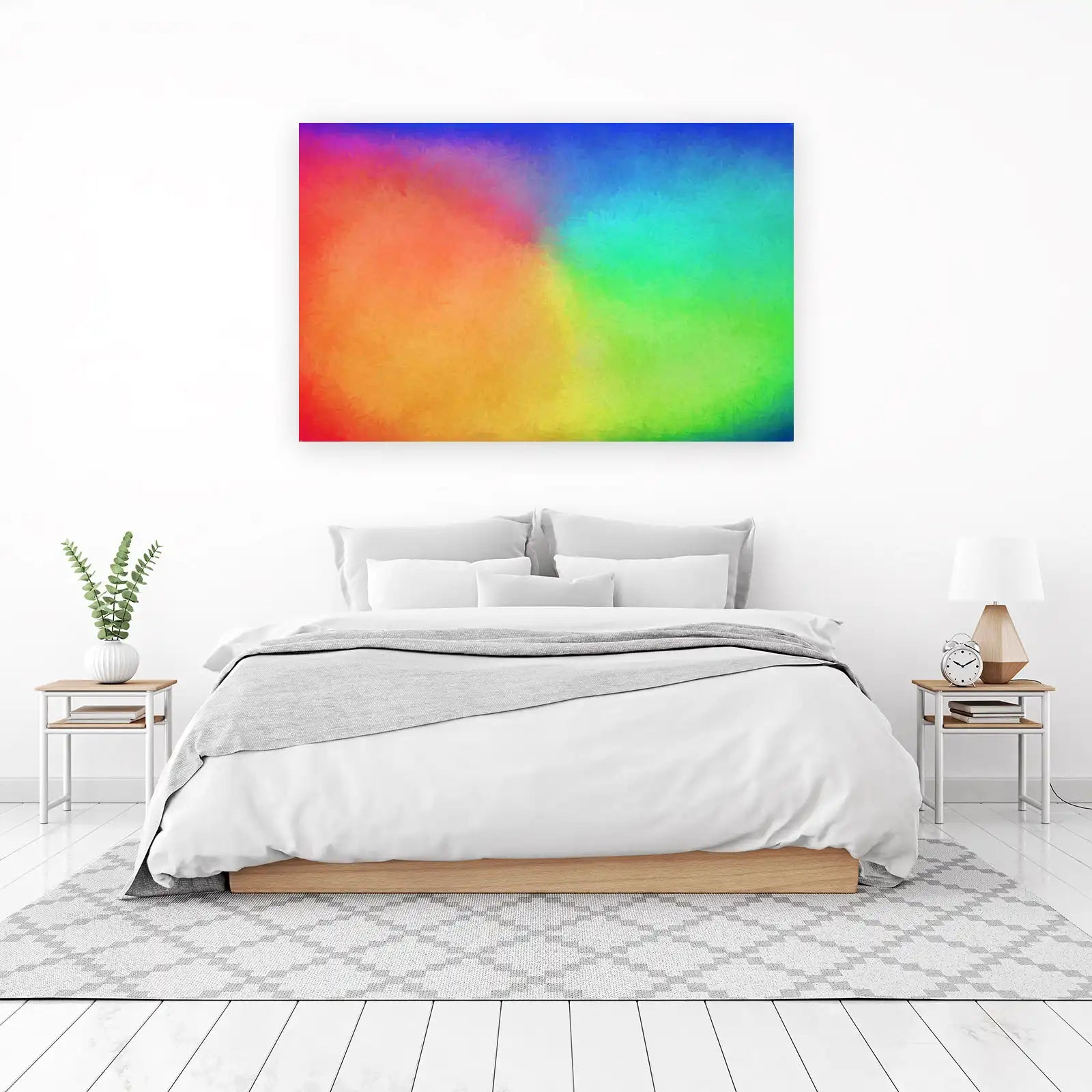Vibrant Gradient Strokes Wall Art
